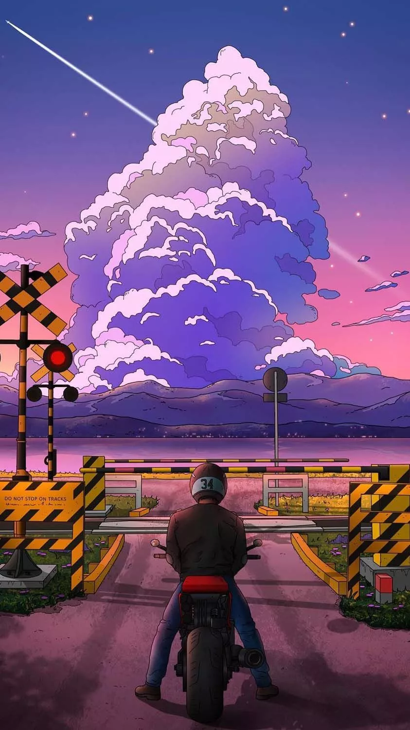 Train Crossing iPhone Wallpaper HD