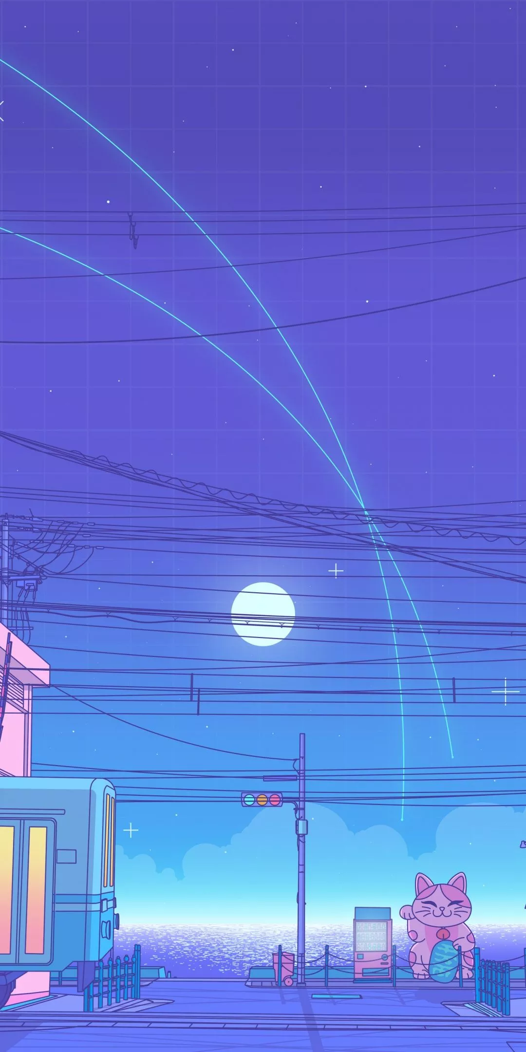 Lofi Wallpaper 4K, Japanese, Synthwave