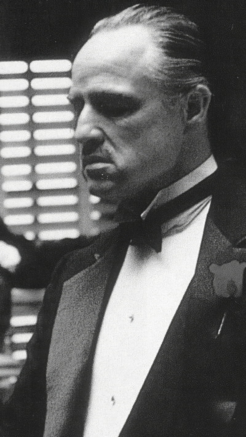 Vito Corleone, black and white