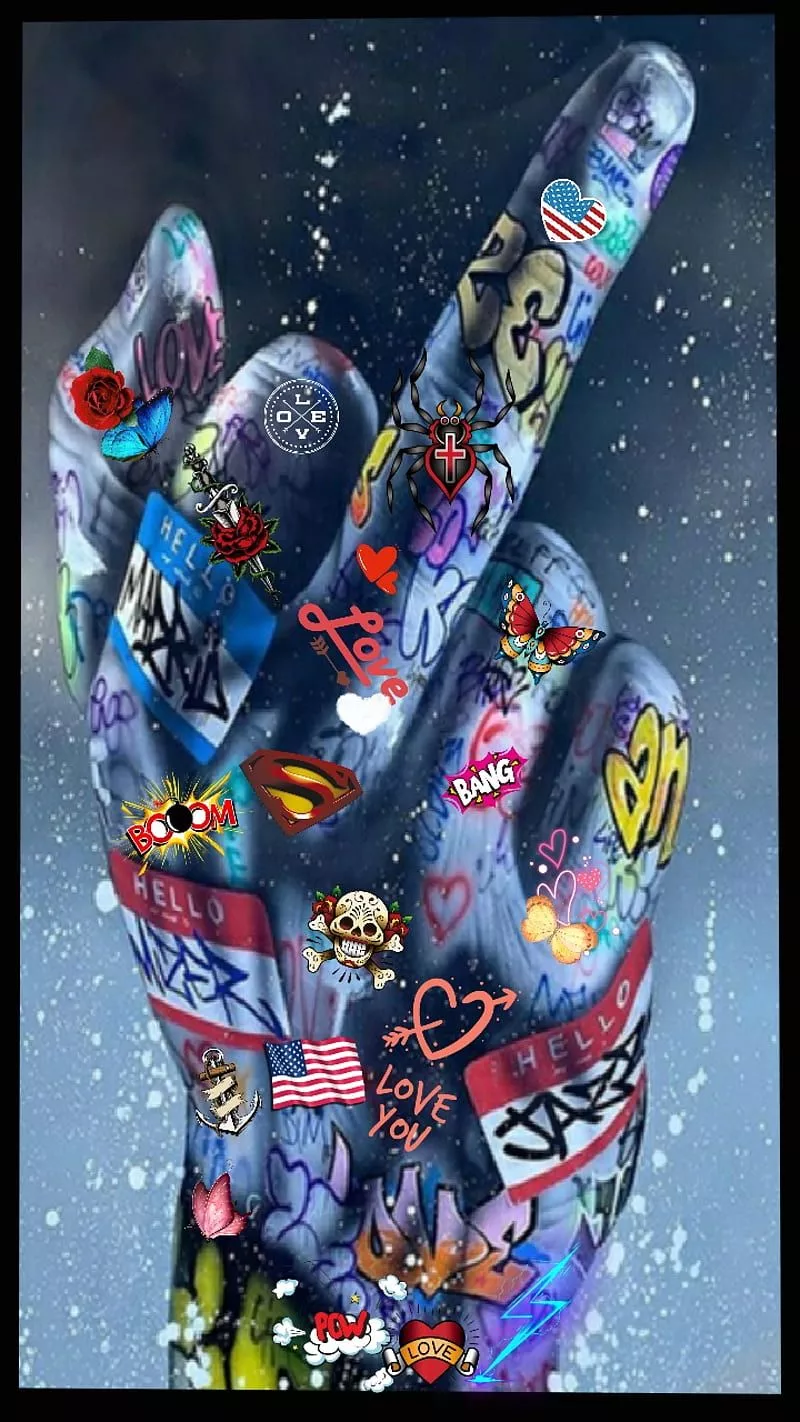 HD middle finger gesture wallpaper