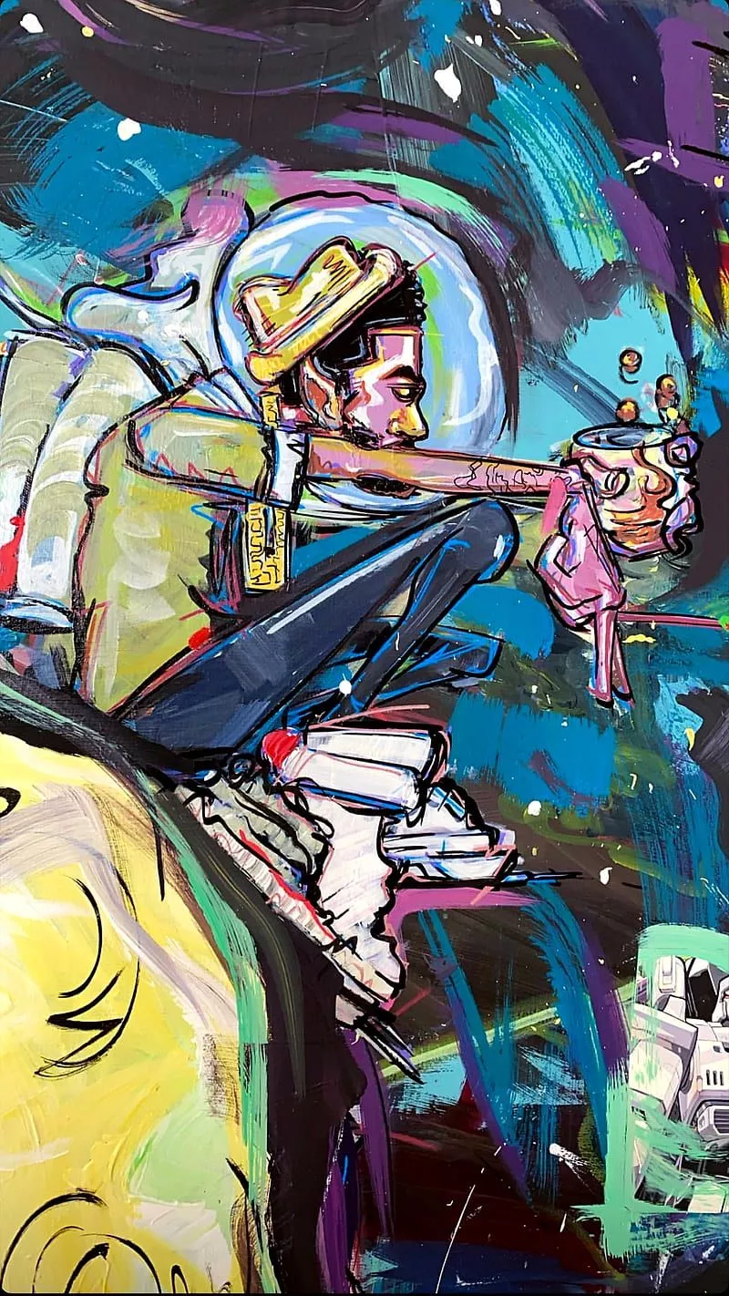 Kid Cudi, graffiti, HD phone wallpaper