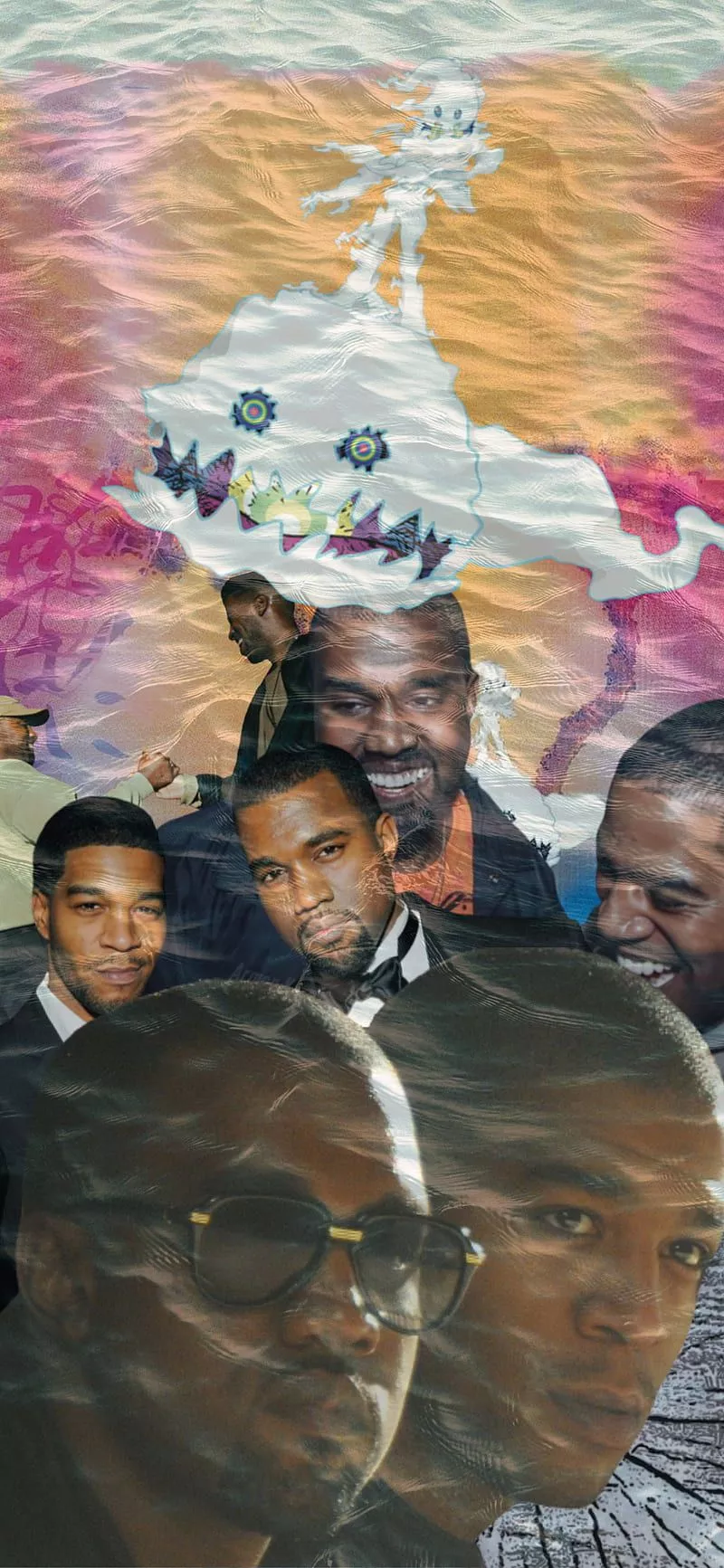 kanye west, kid cudi, man