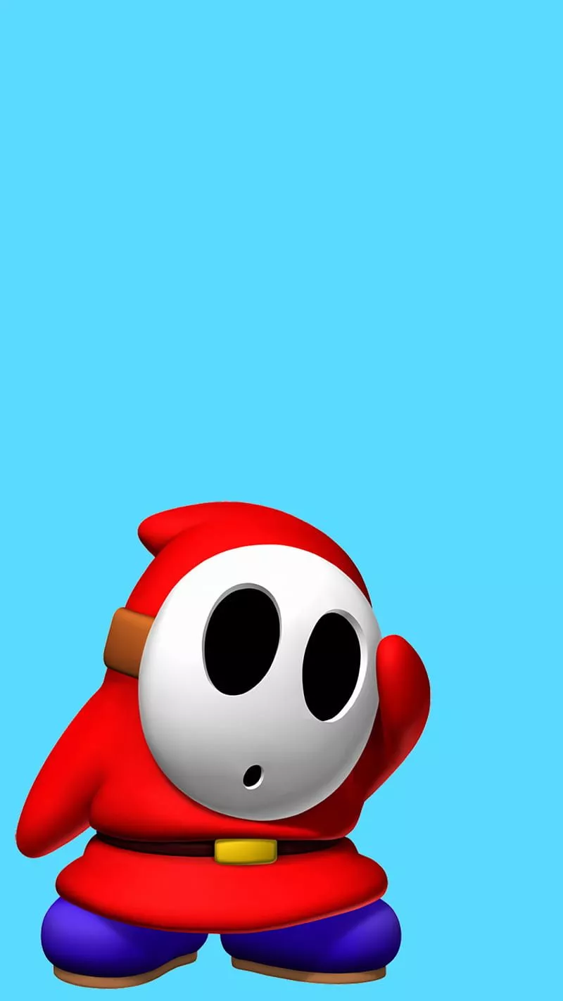 HD red shy guy wallpaper