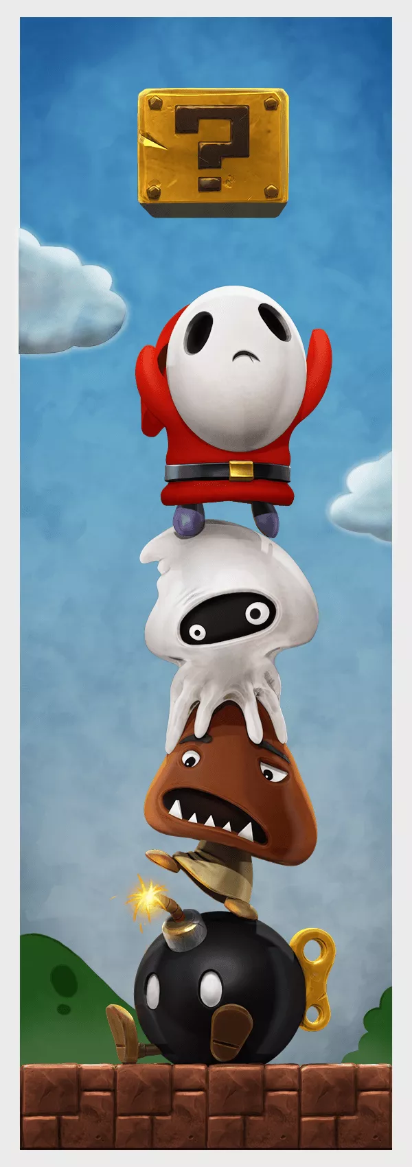 Mario Bros Shy Guy Tower