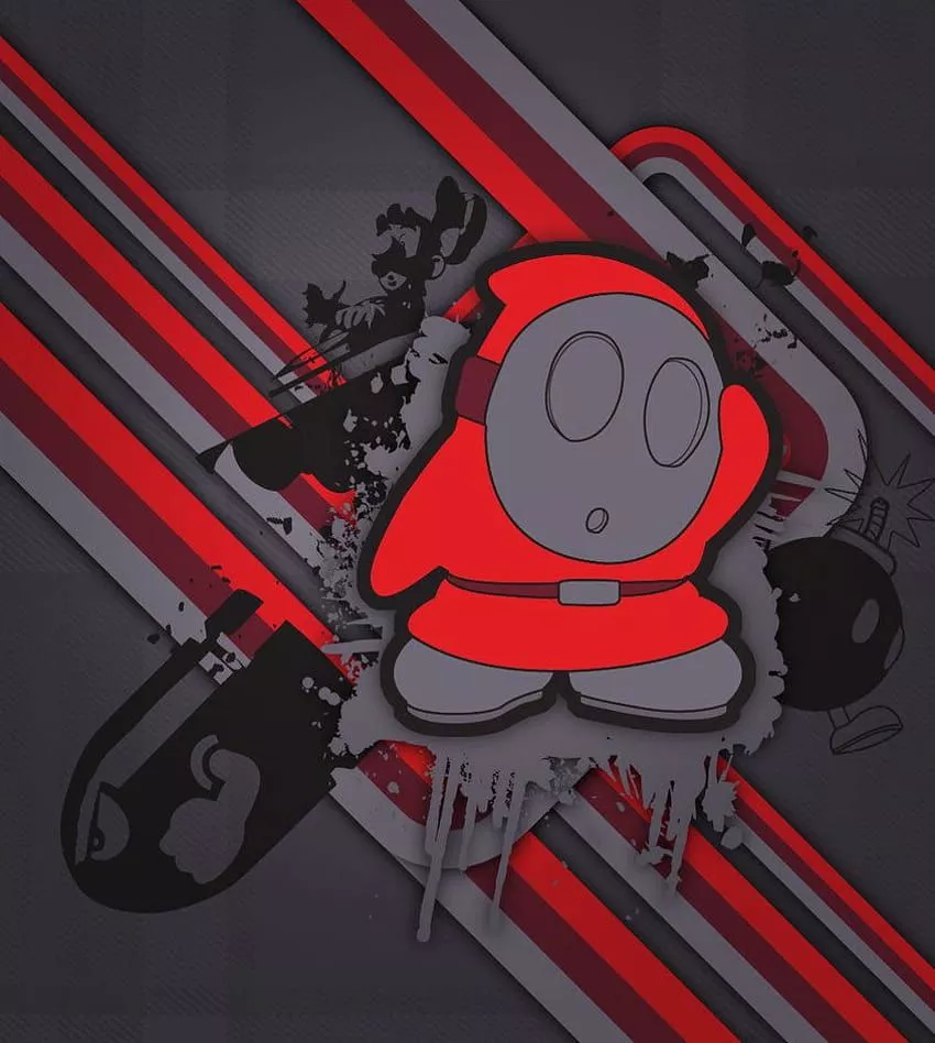 mario shy guy HD phone wallpaper