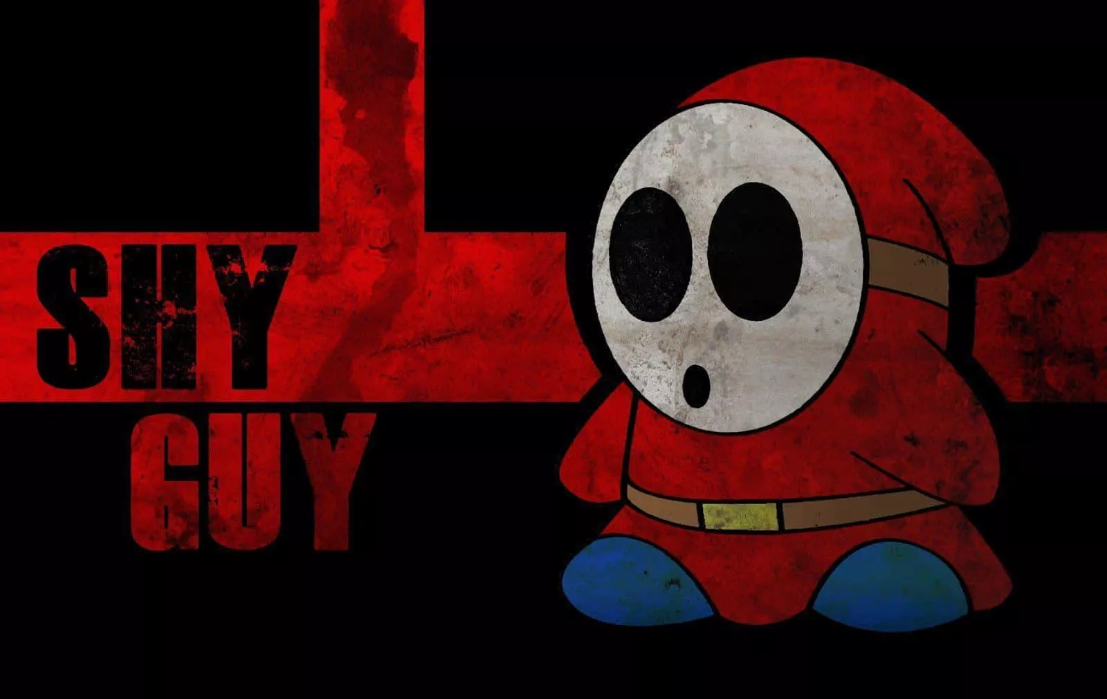 Shy Guy Character Artwork Wallpaper