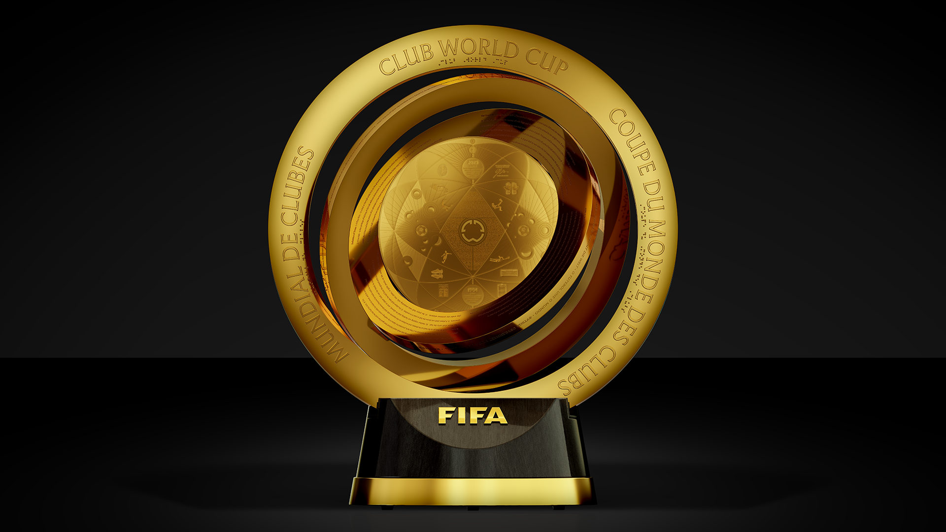 The 2025 Club World Cup trophy