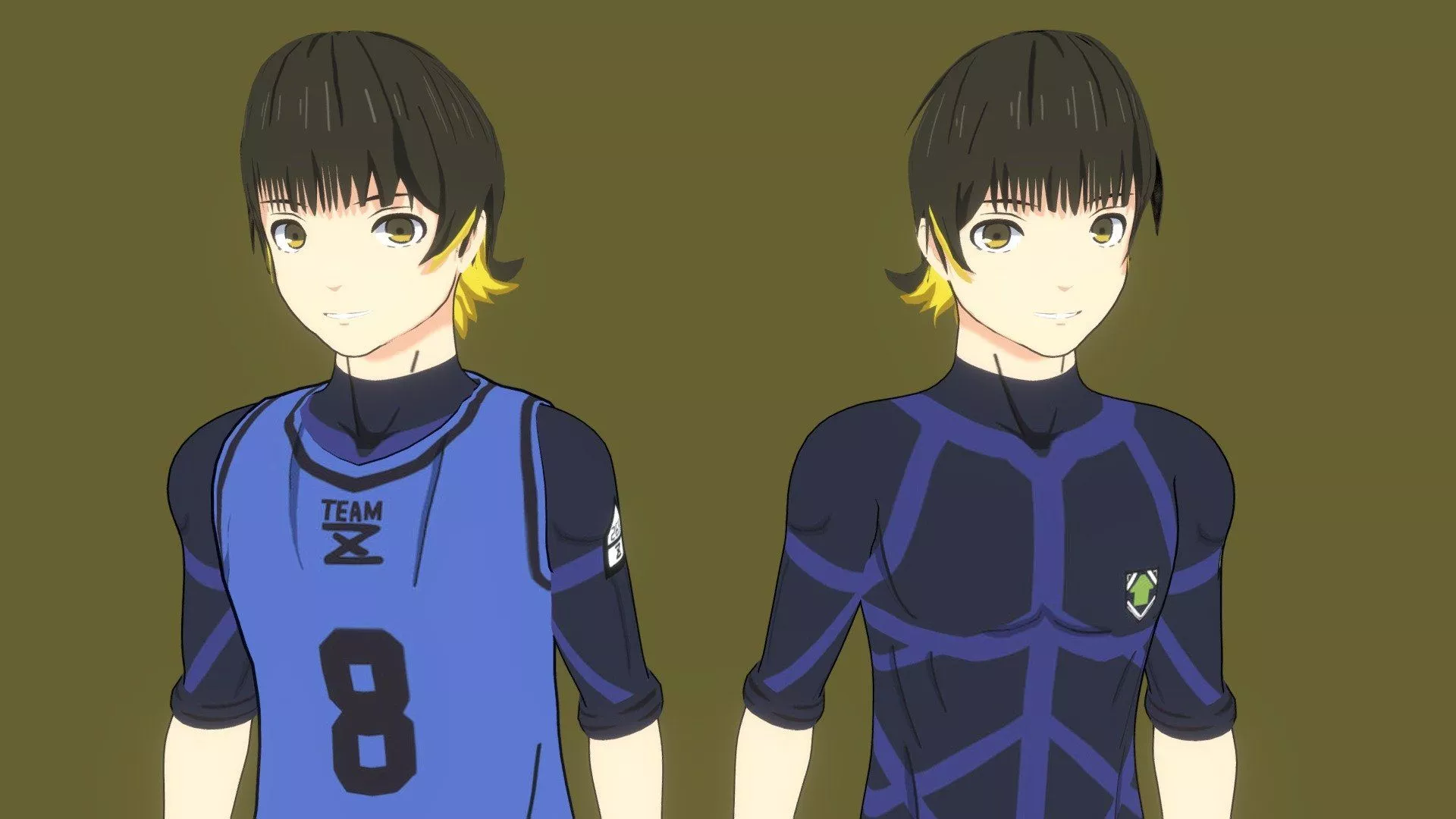 Blue Lock Bachira Meguru 3D Model