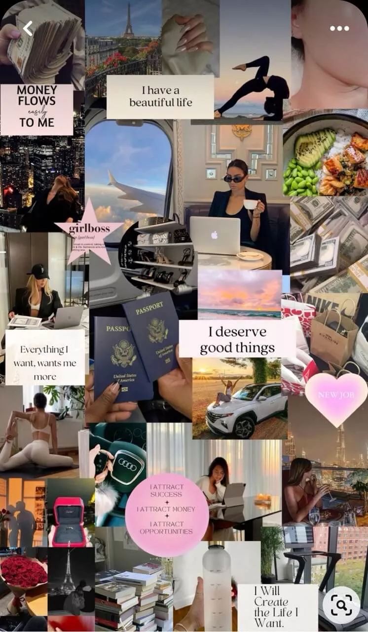 Create New Years Virtual Vision Board