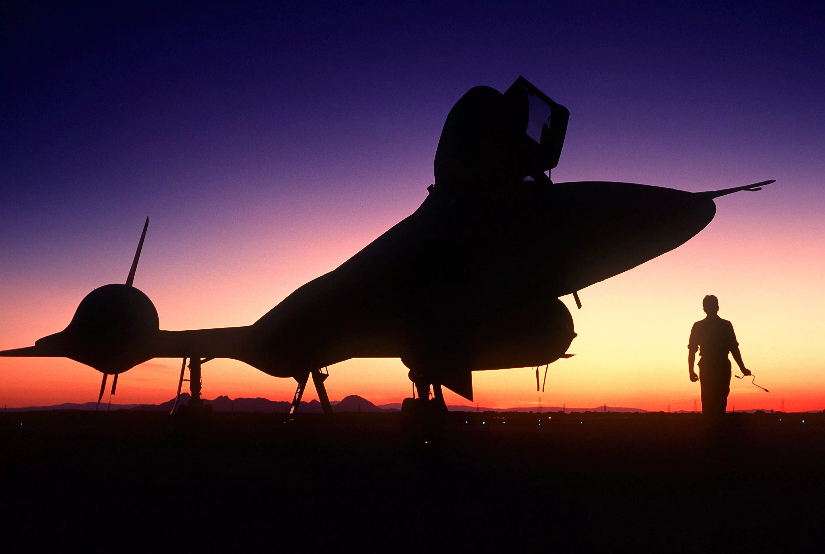 SR 71 Blackbird Arrives At Beale