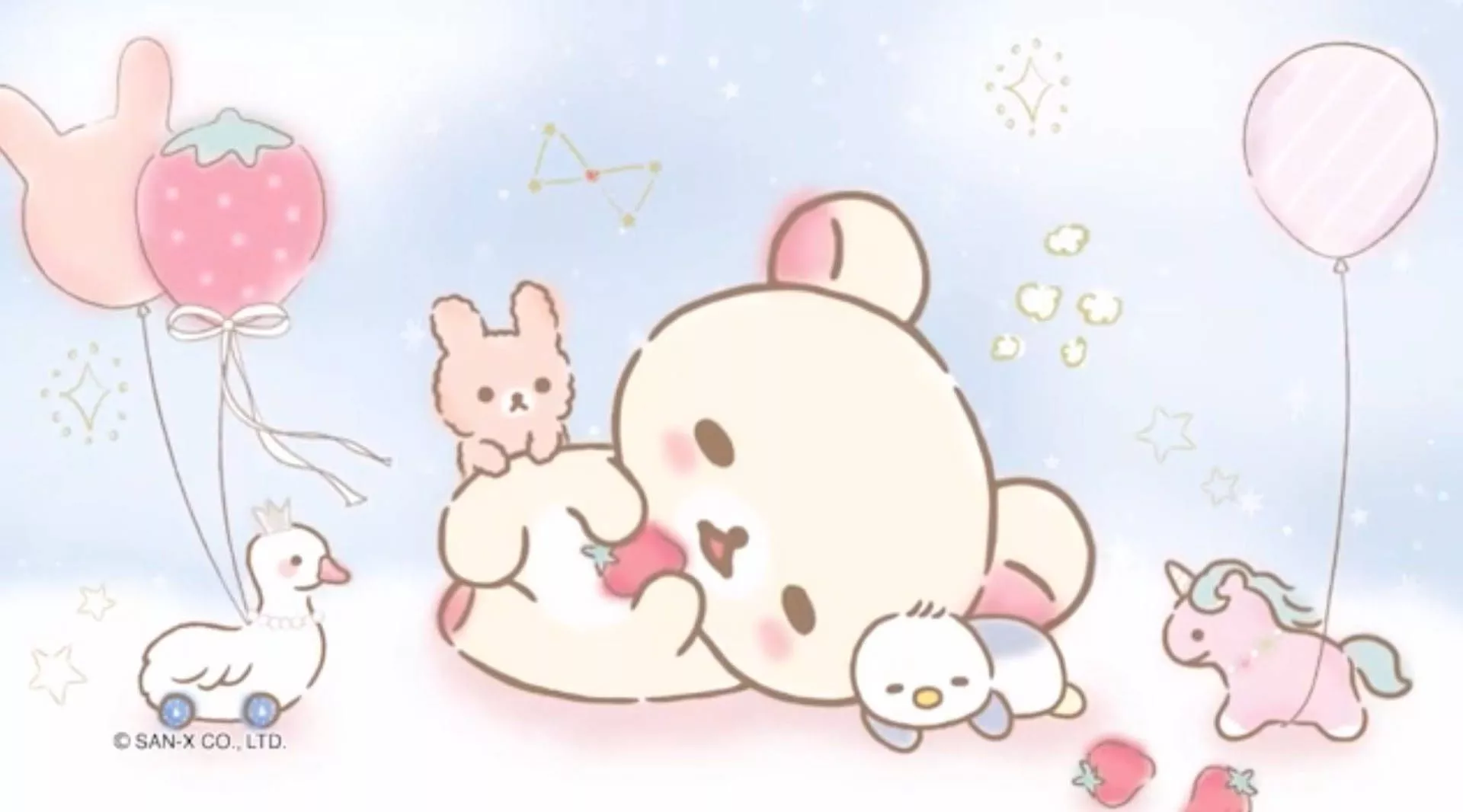Cute Sleeping Rilakkuma Wallpaper