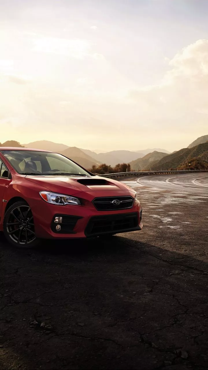 2018, Subaru WRX, Sports Sedan, red car