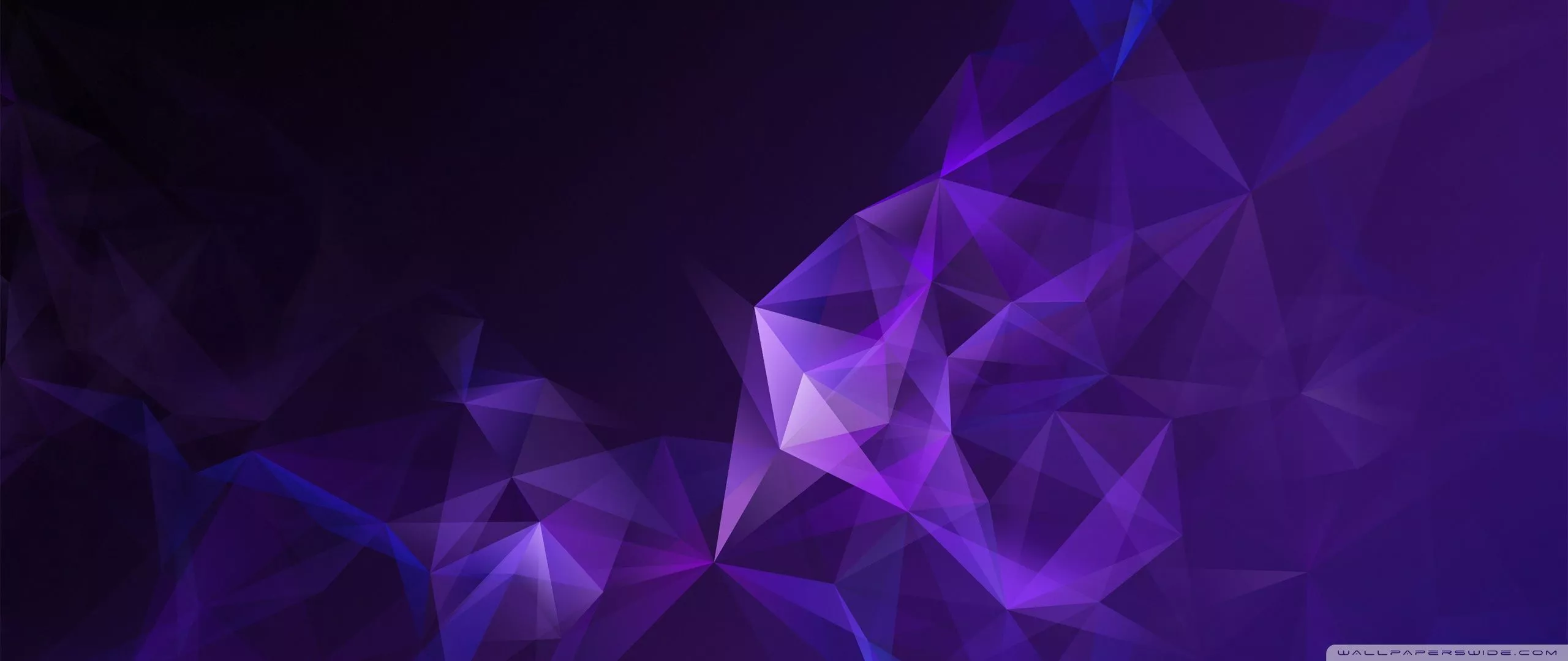 Low Poly Purple Abstract Art Ultra HD