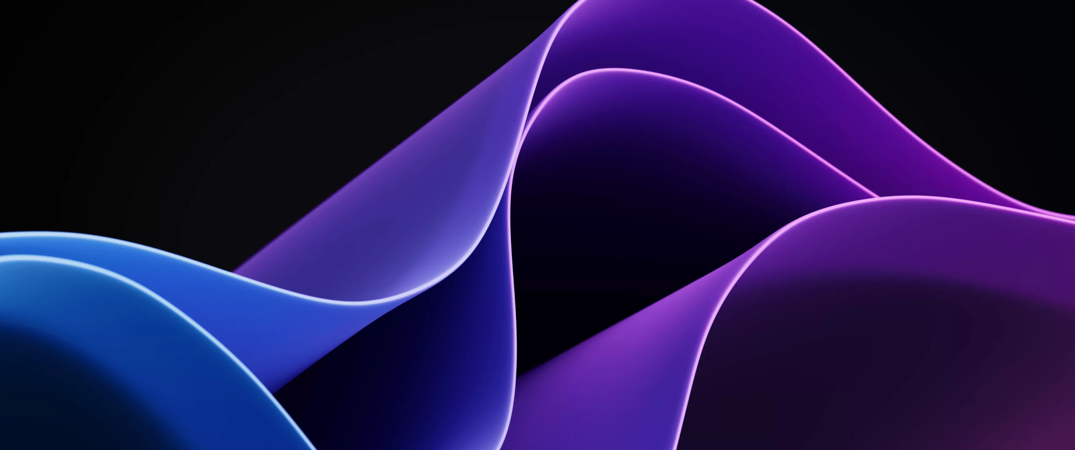 Waves Wallpaper 4K, Purple, Windows 11