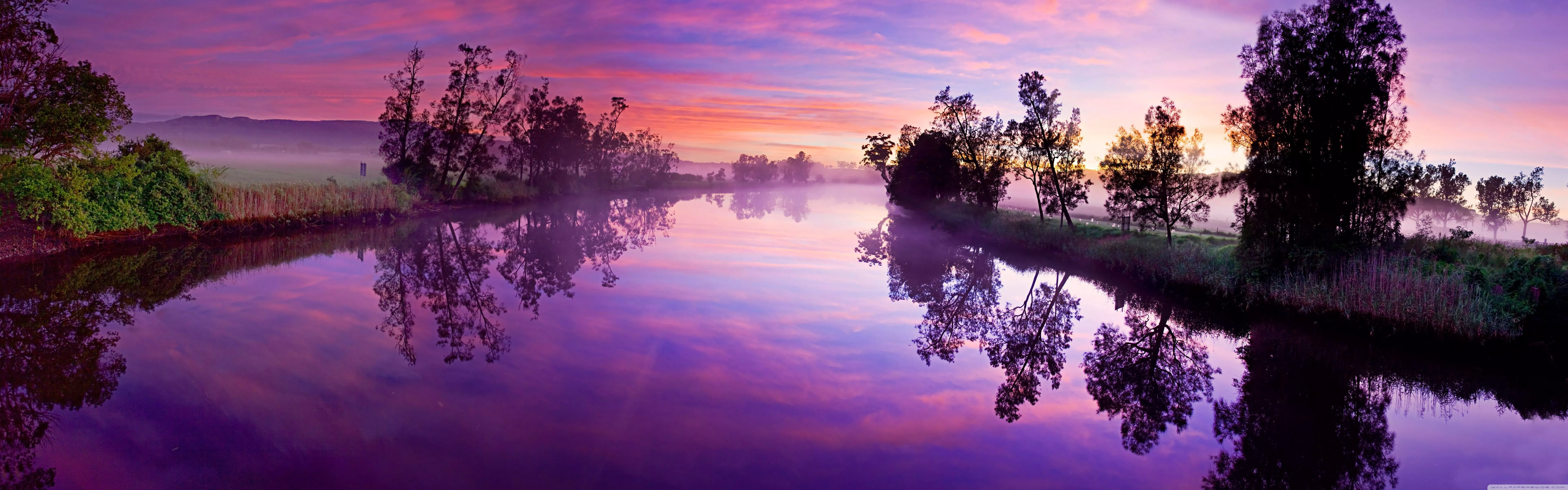 Purple River Reflection Ultra HD