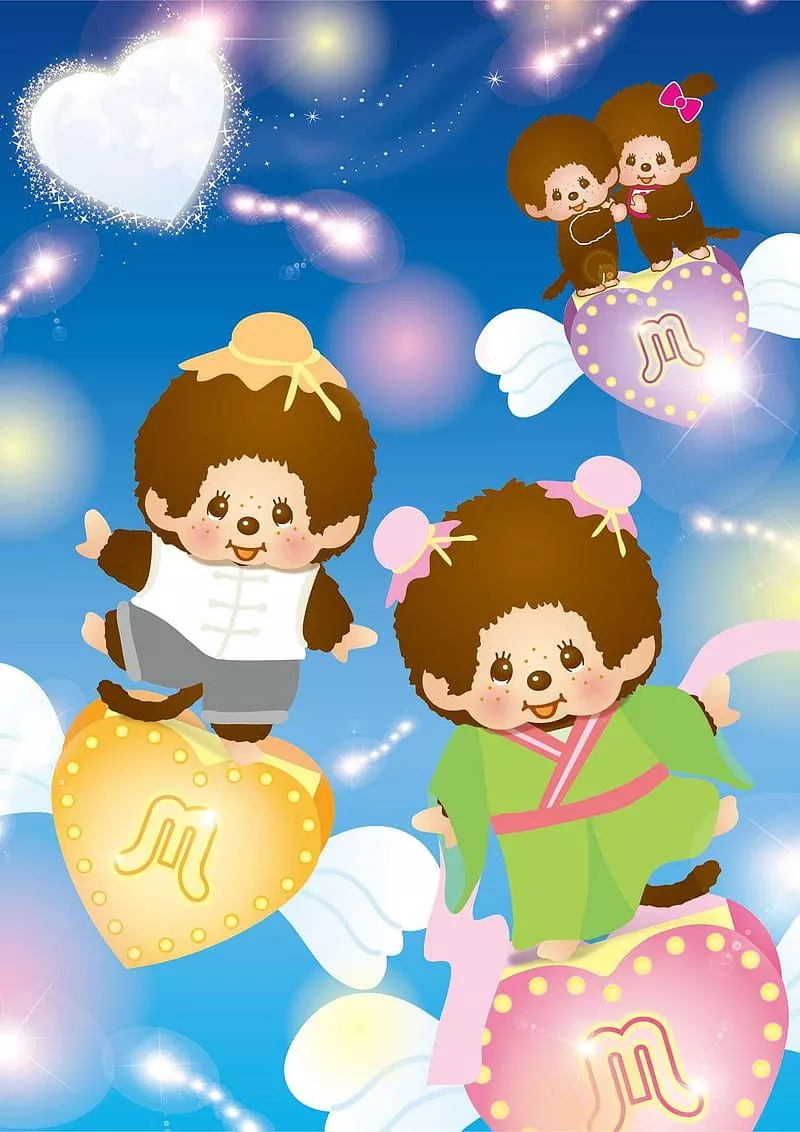 Monchhichi, cartoon, children, monkey