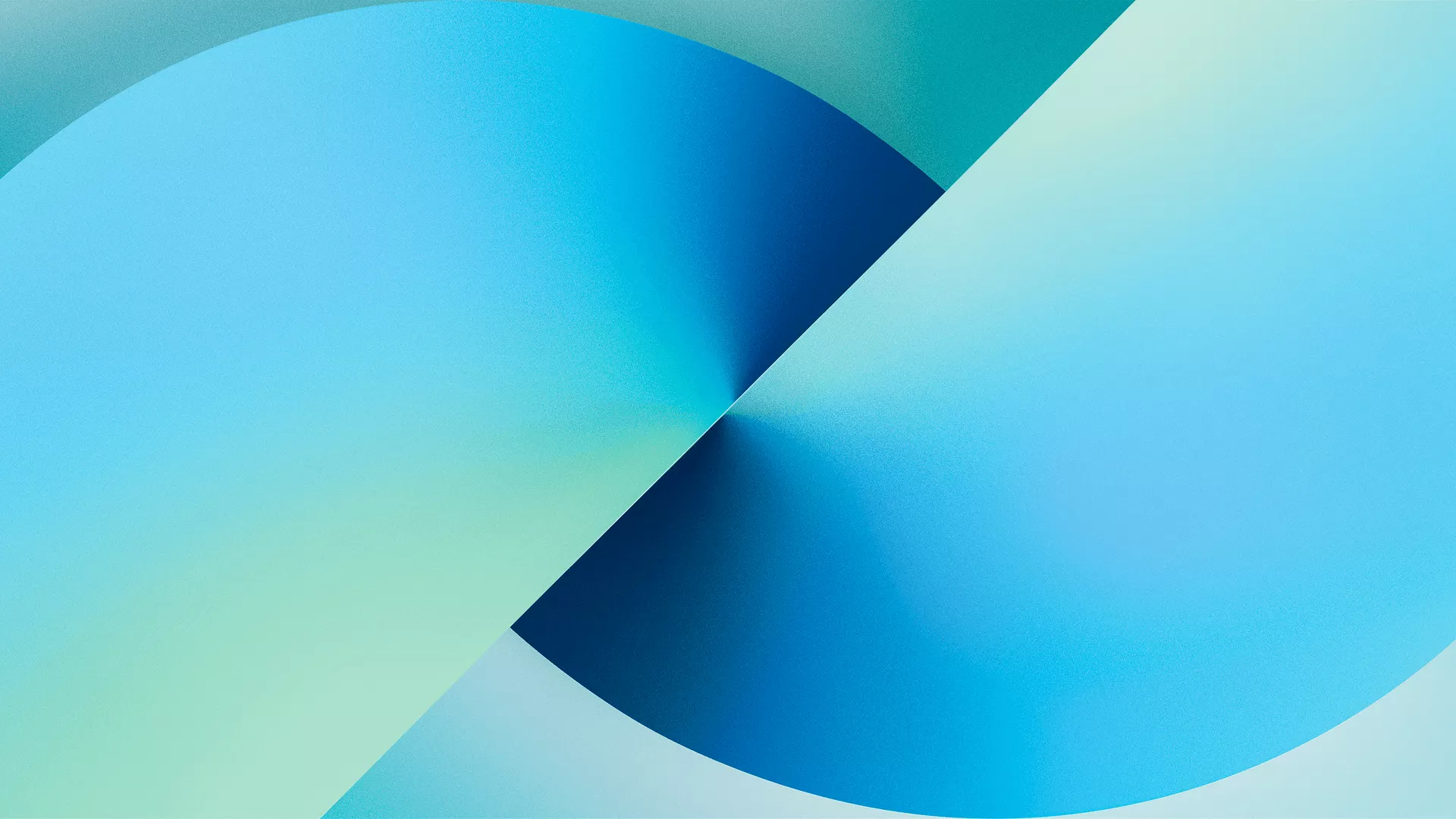 iPhone 13 Wallpaper 4K, Cyan, Stock, iOS 15