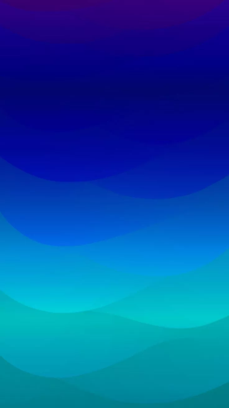 Wallpaper waves, lines, gradient, blue