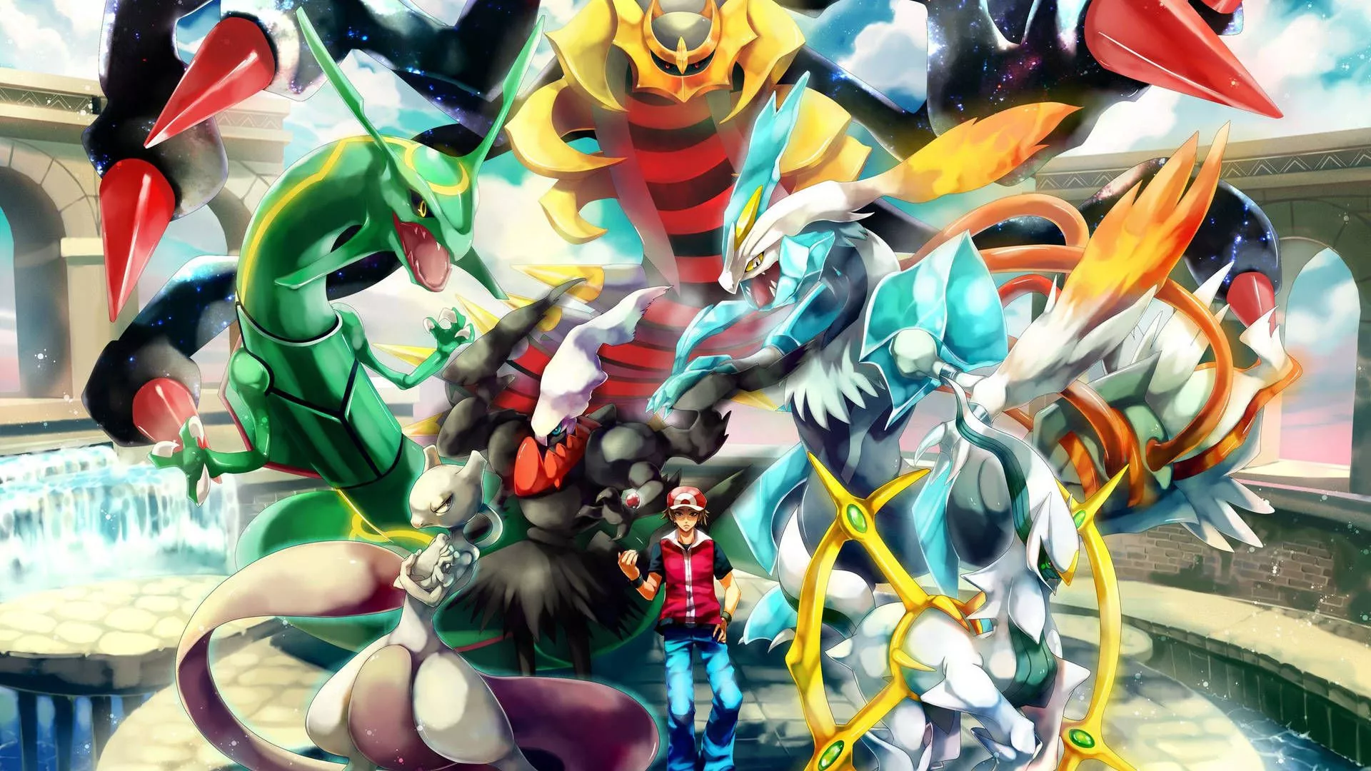 Download Legendary Pokemon With Arceus Wallpaper