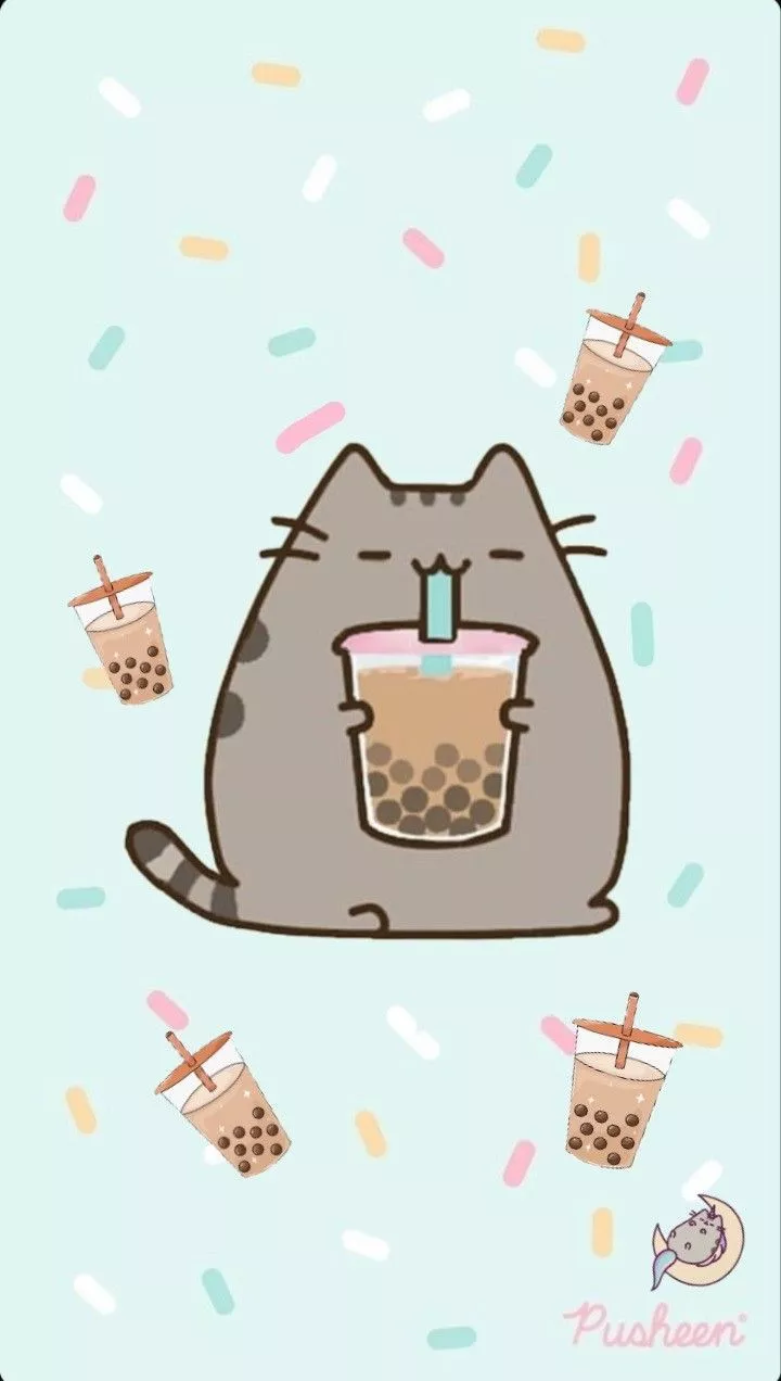 Pusheen boble tea