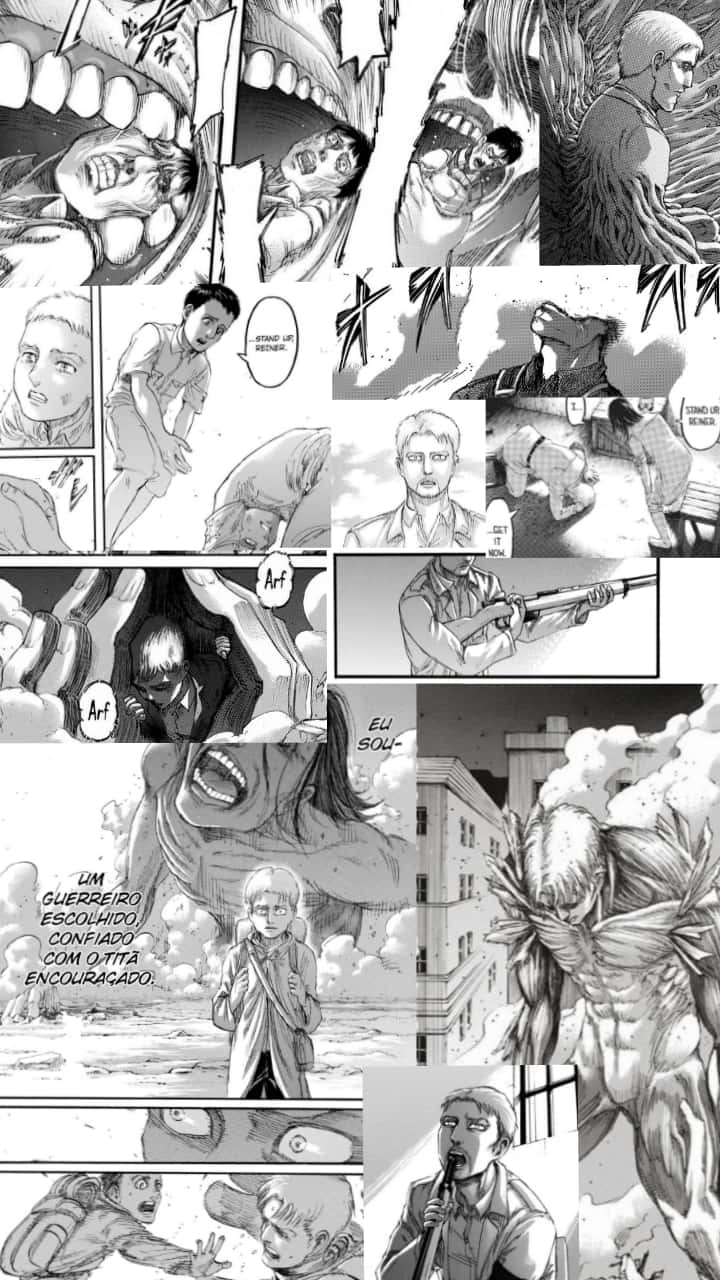 Download Aot Manga Collage Wallpaper
