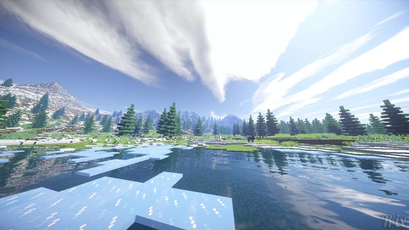 HD desktop wallpaper: Snow, Minecraft