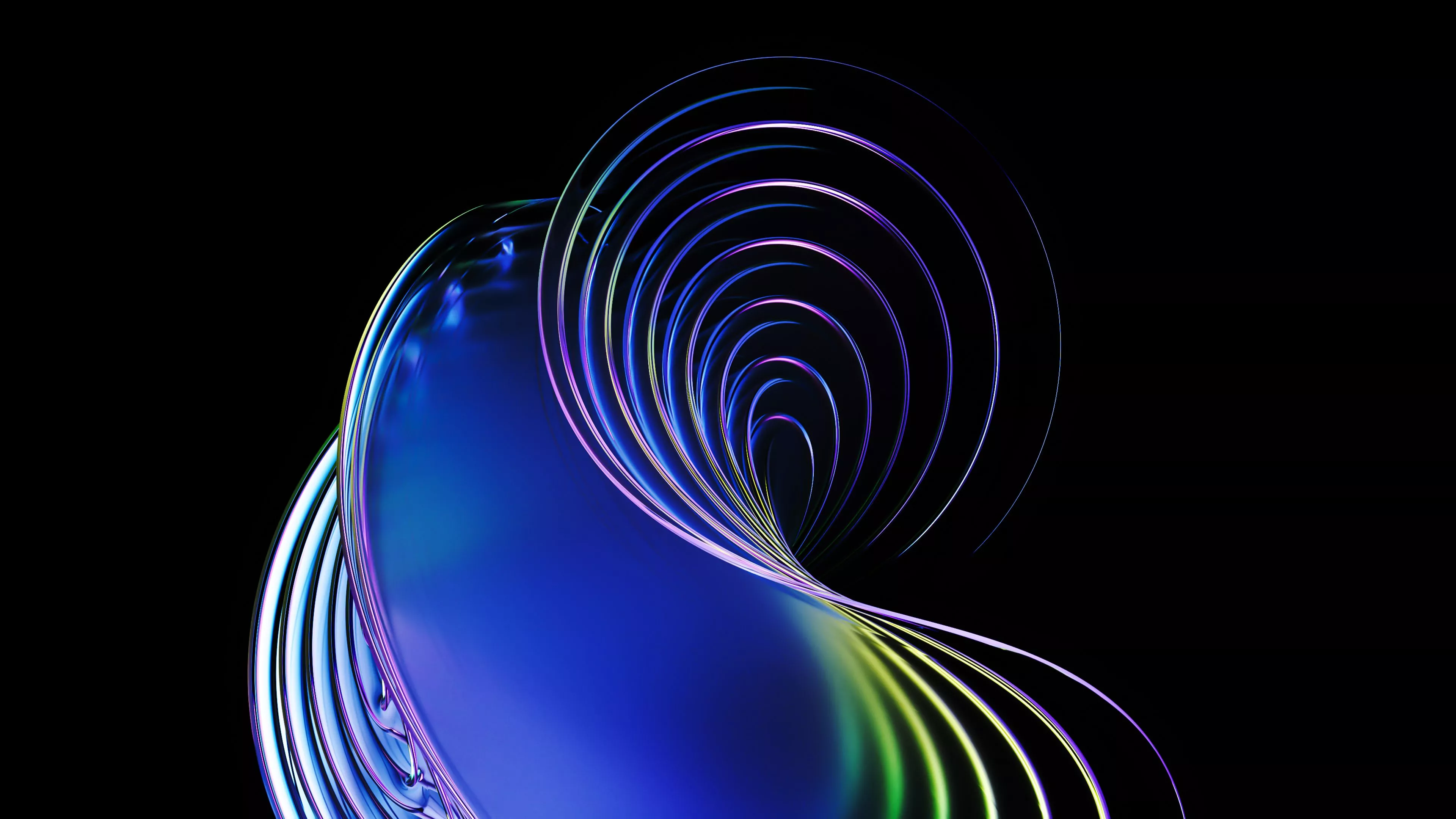 AMOLED Wallpaper 4K, Abstract art, Swirls