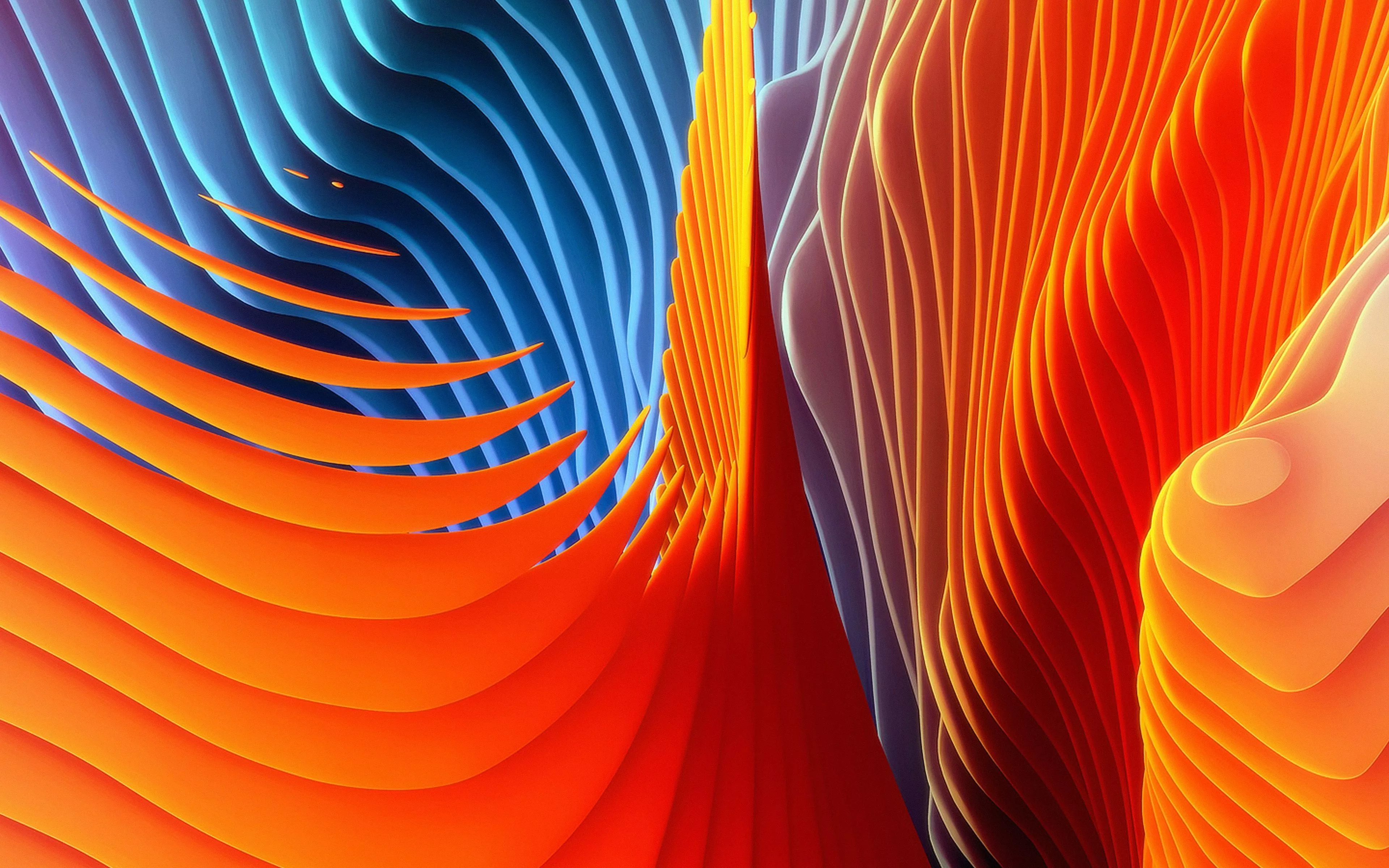 Rainbow Art Red Pattern Background