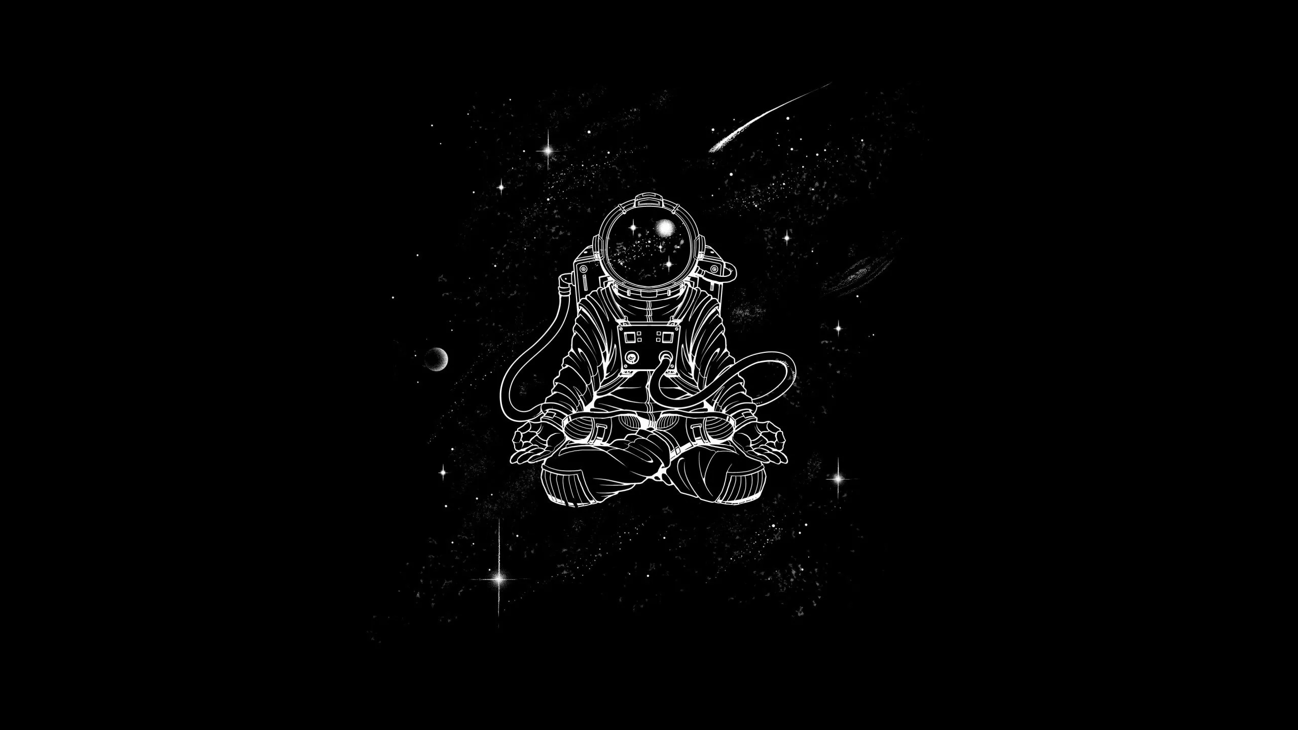 Astronaut Wallpaper 4K, Yoga