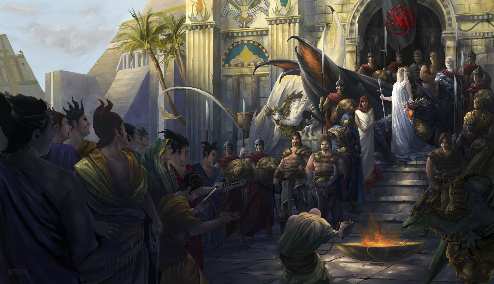 Daenerys Targaryen Warrior Dragon