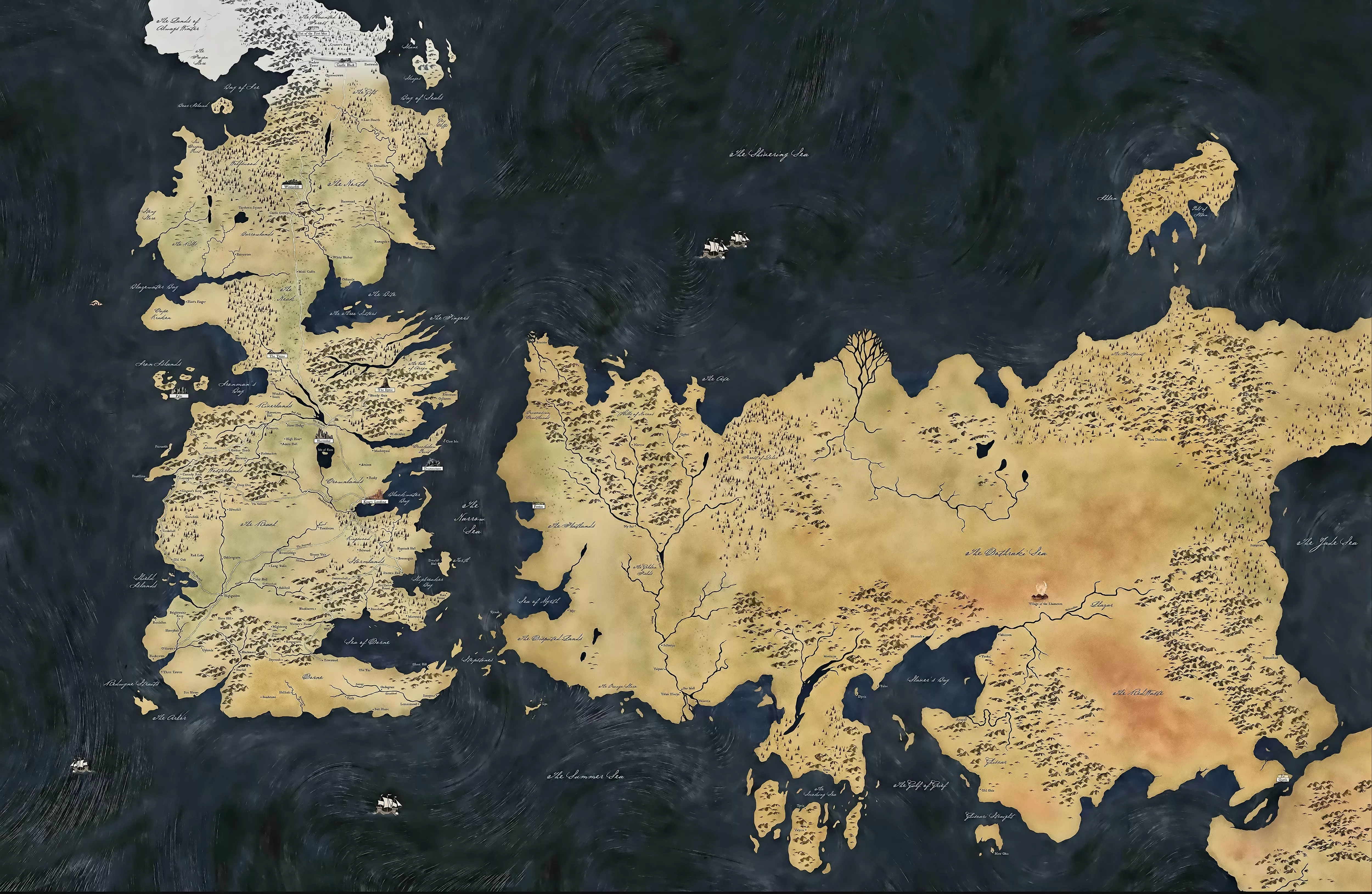 Game Of Thrones HD Map Wallpaper HD