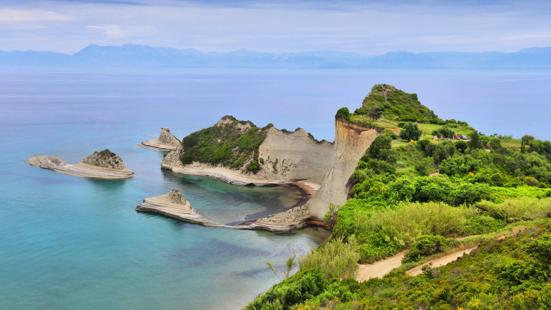 Corfu island landscape, Cape Drastis