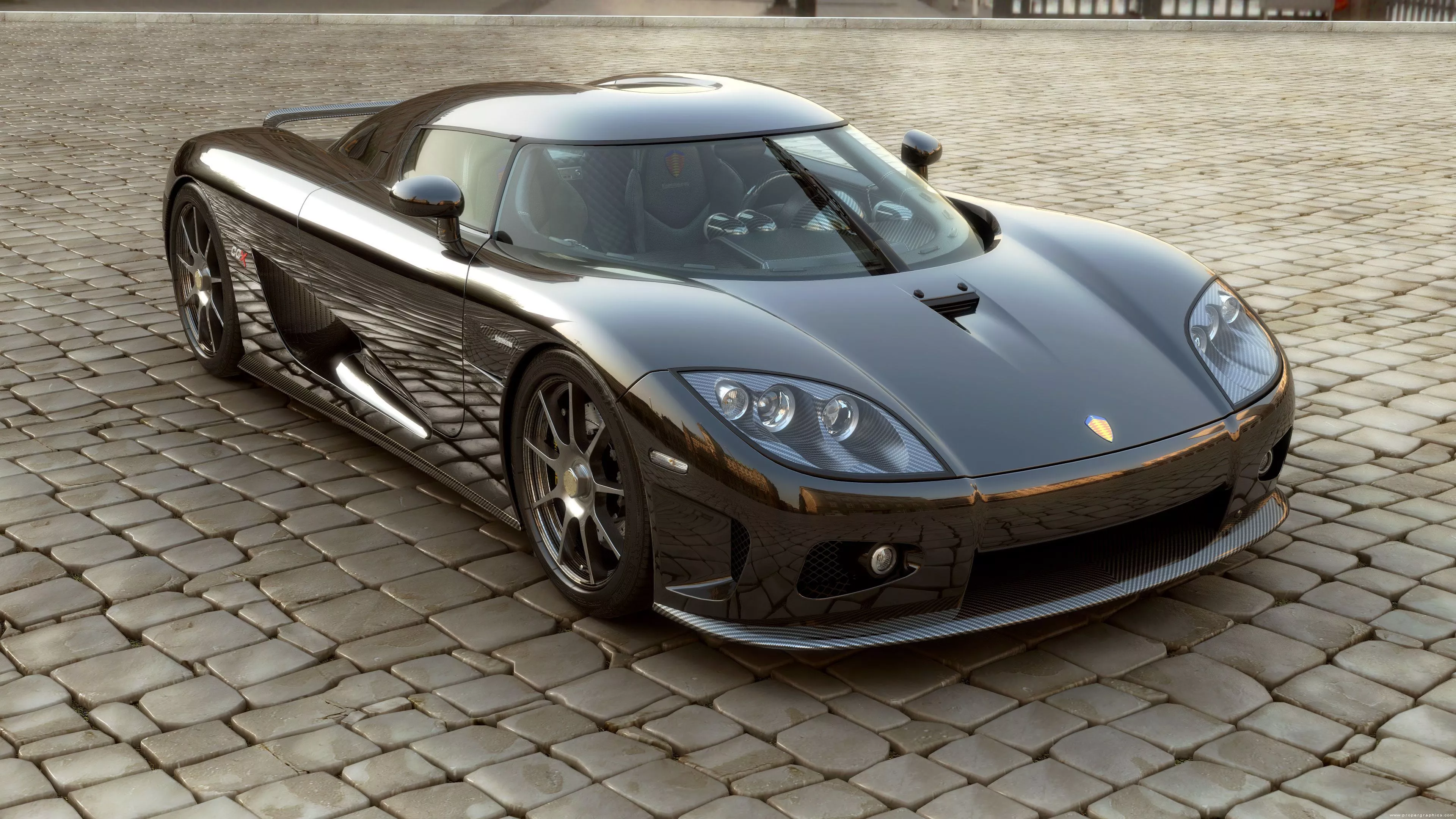 Wallpaper glass, before, supercar