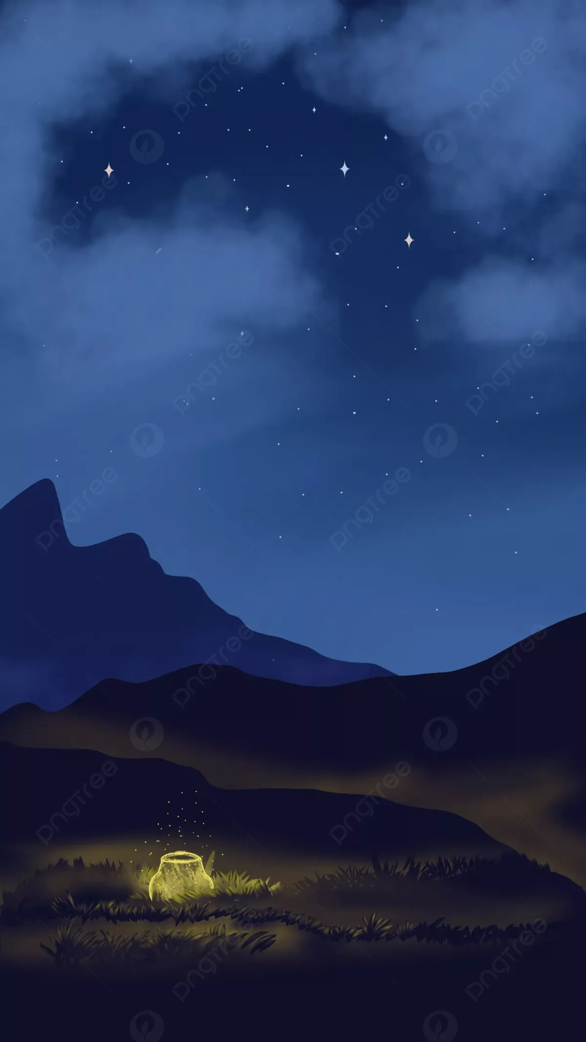 Aesthetic Night Sky Wallpaper