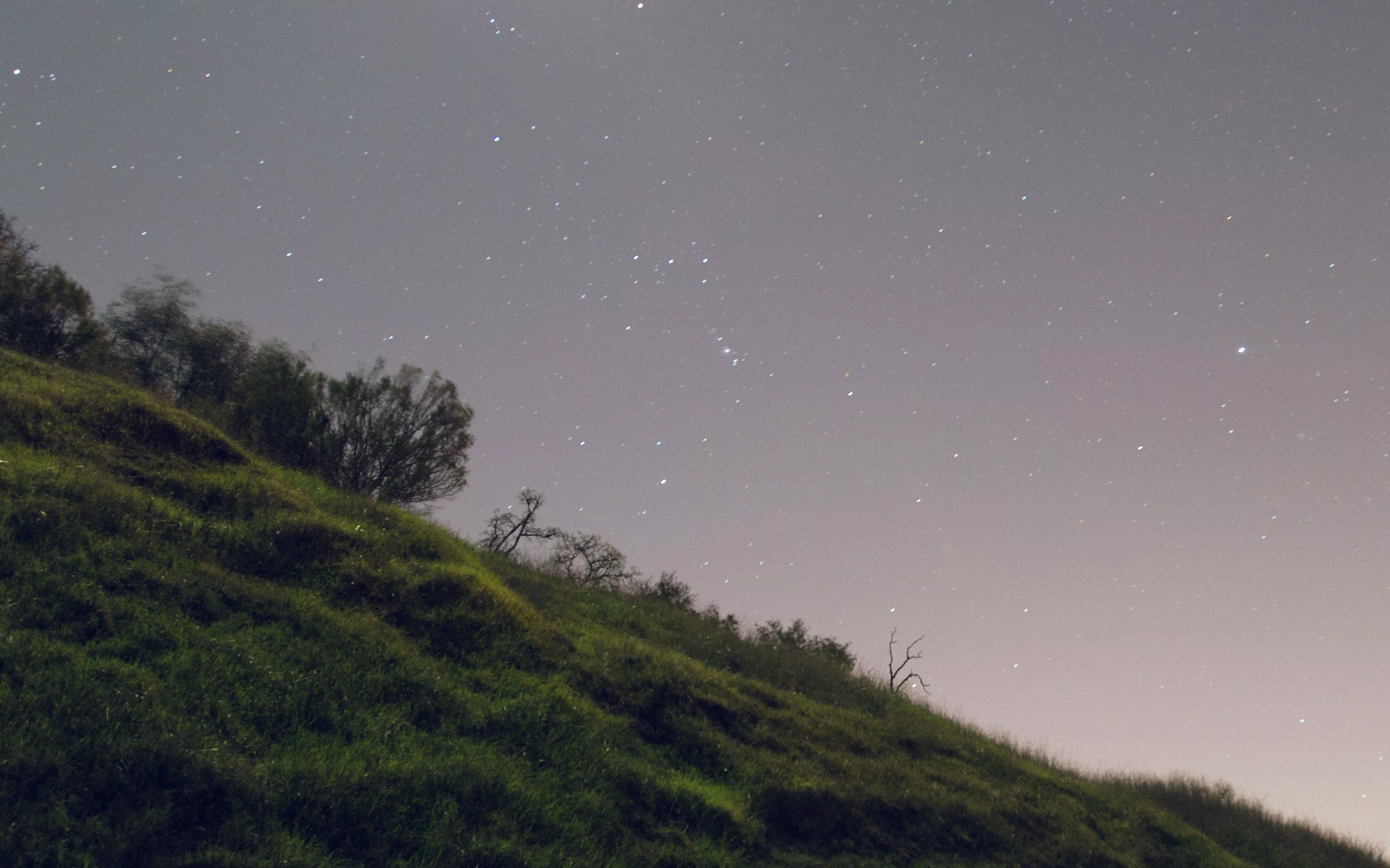 Night Mountain Sky Starry Nature