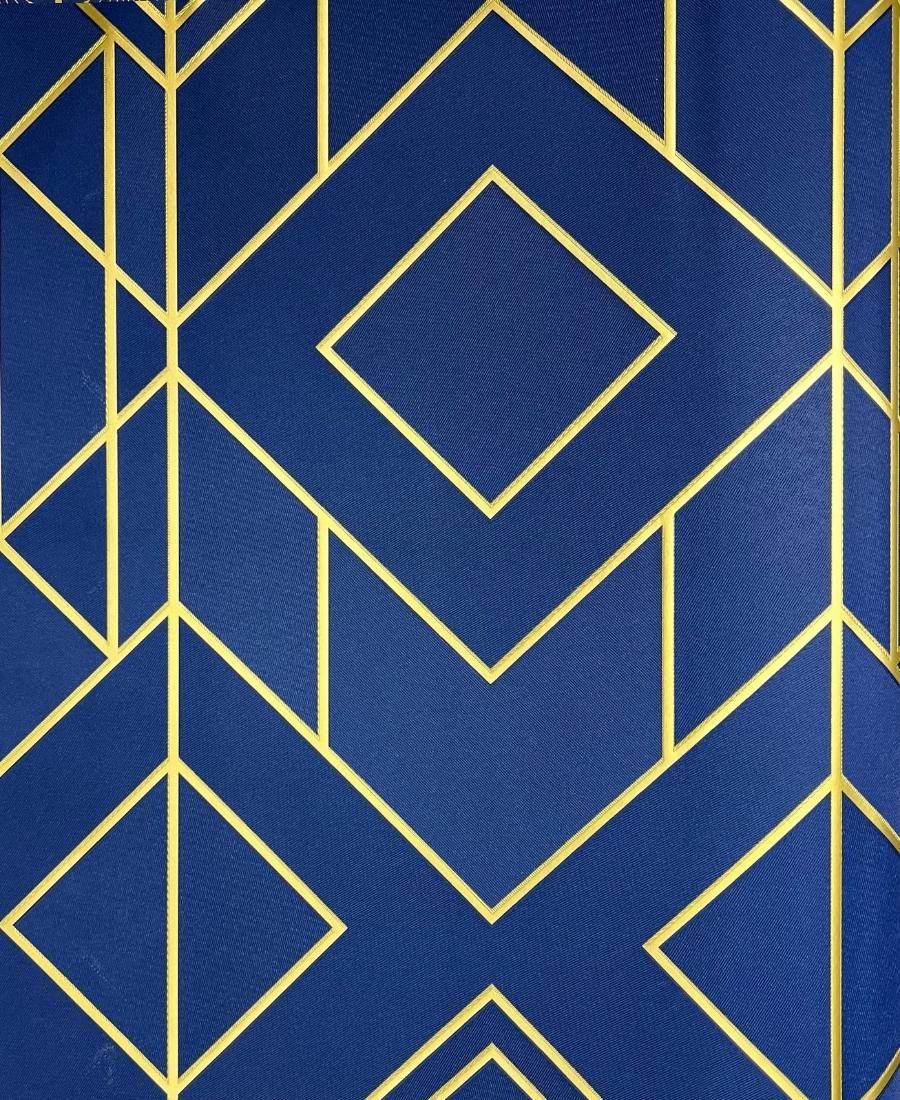 Dark blue golden stripe geometric