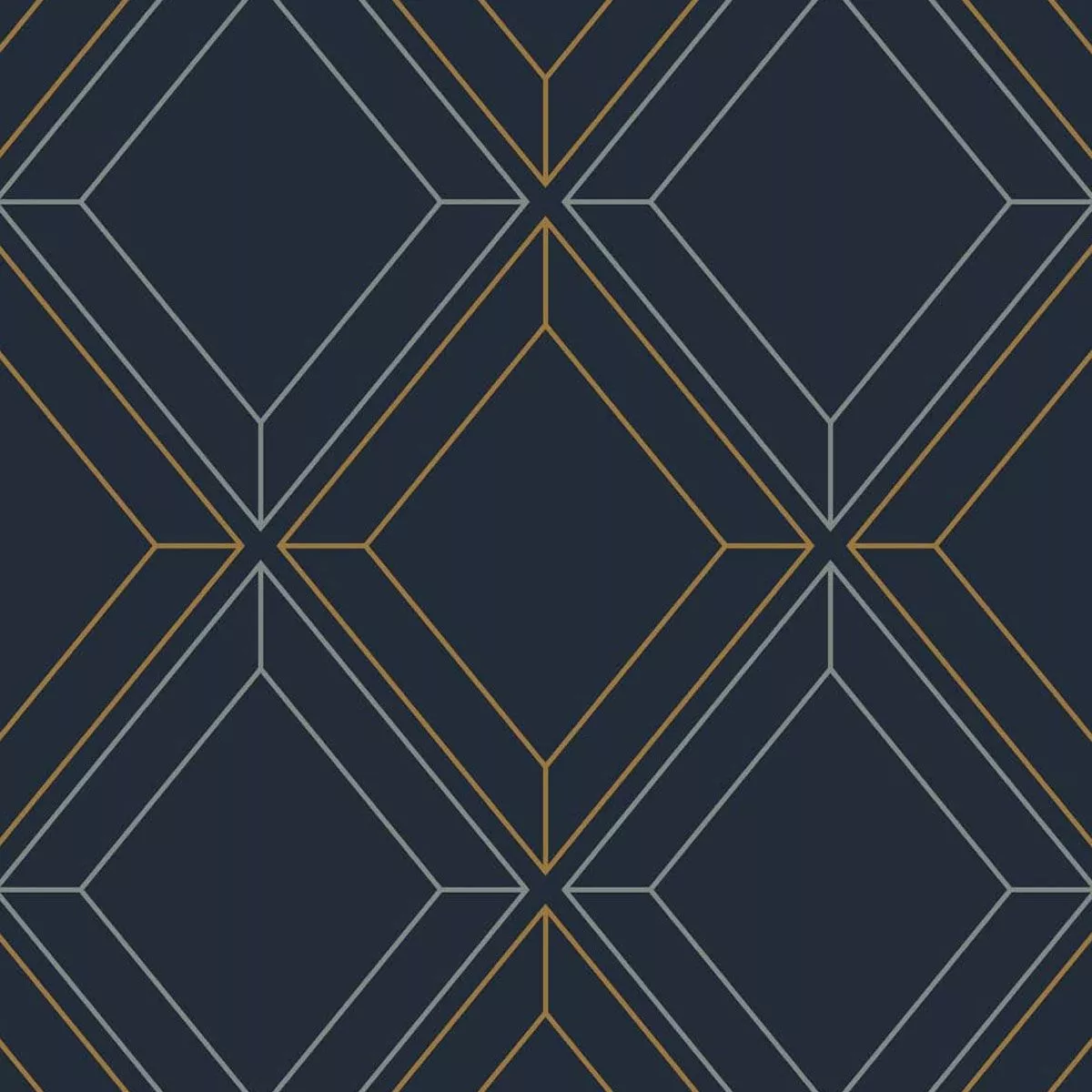 Etten Studios Linework Gem Blue & Metallic Gold