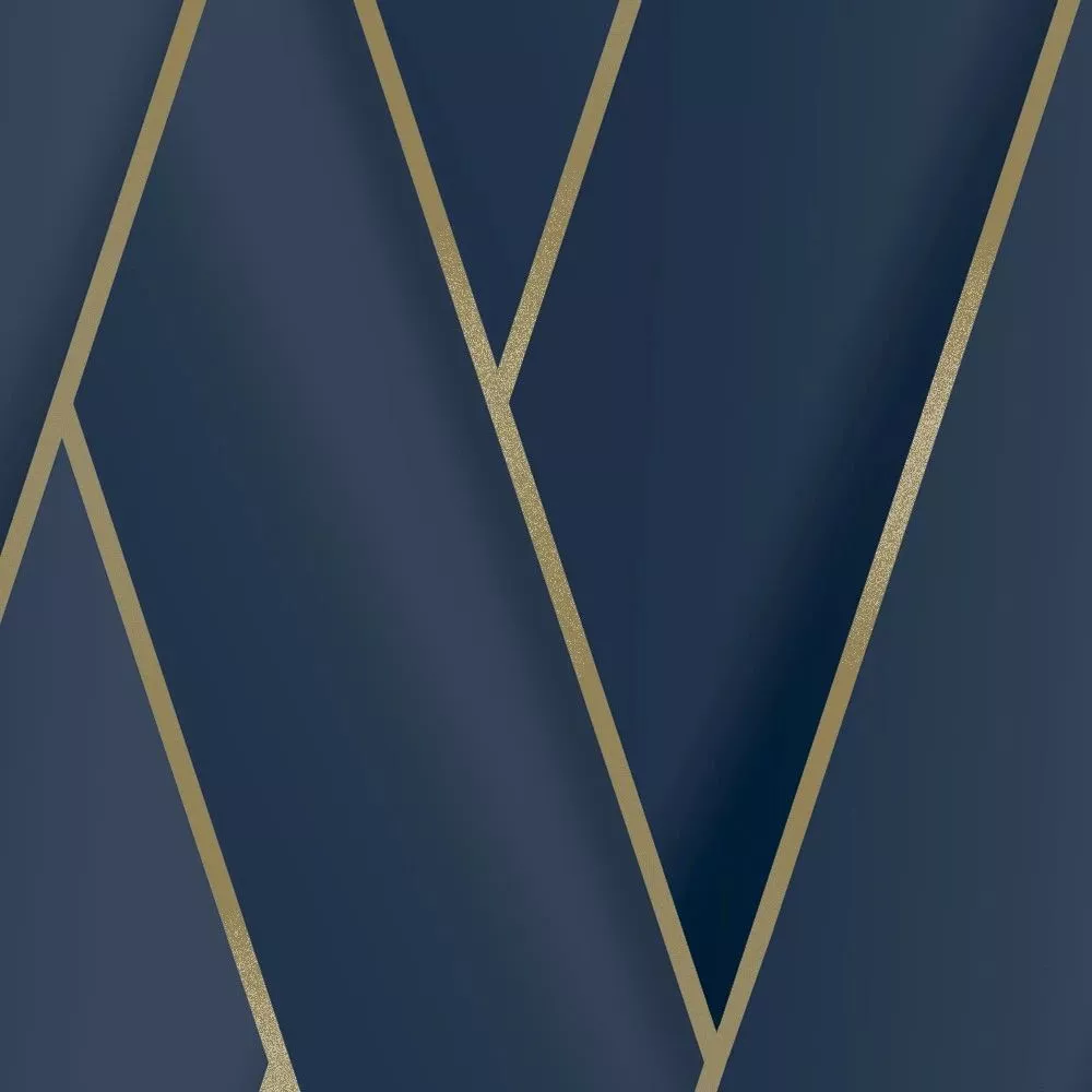 Metallic Gold Geometric Wallpaper 2121