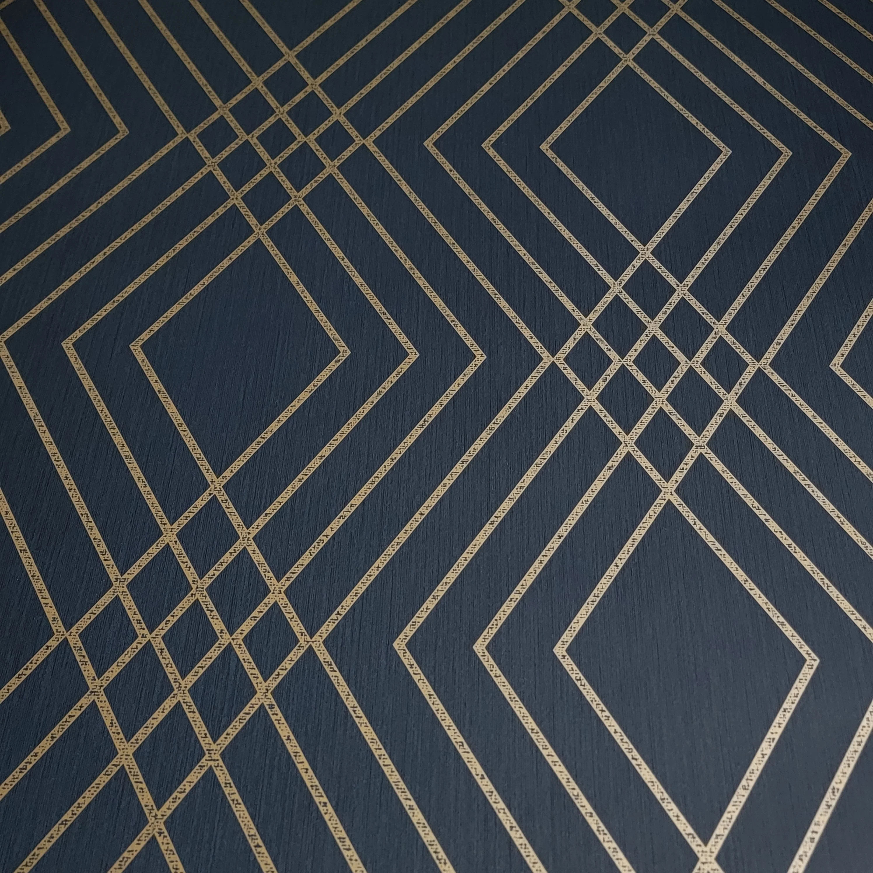 WM4260501 Wallpaper Navy Blue Gold