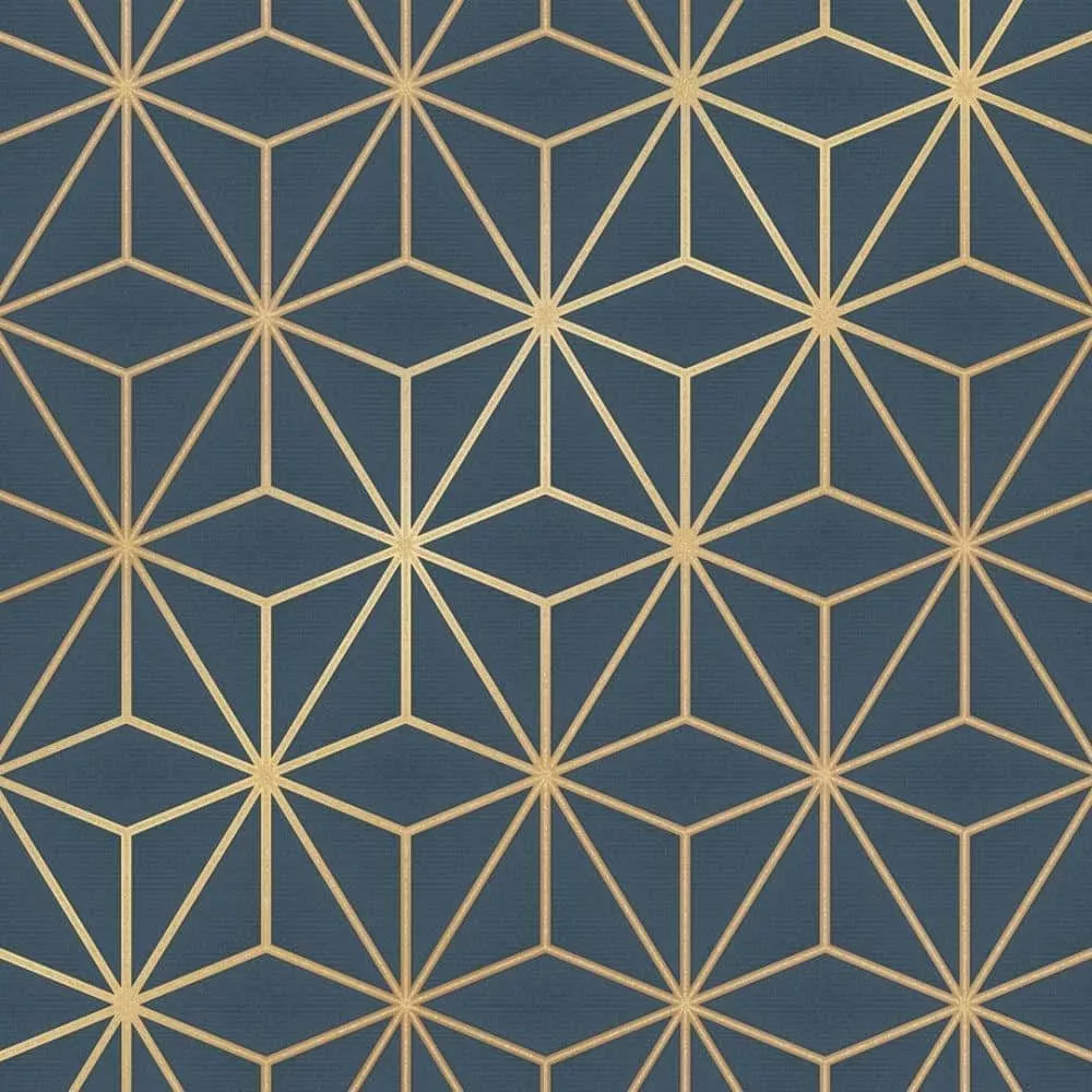 Navy And Gold Wallpaper
