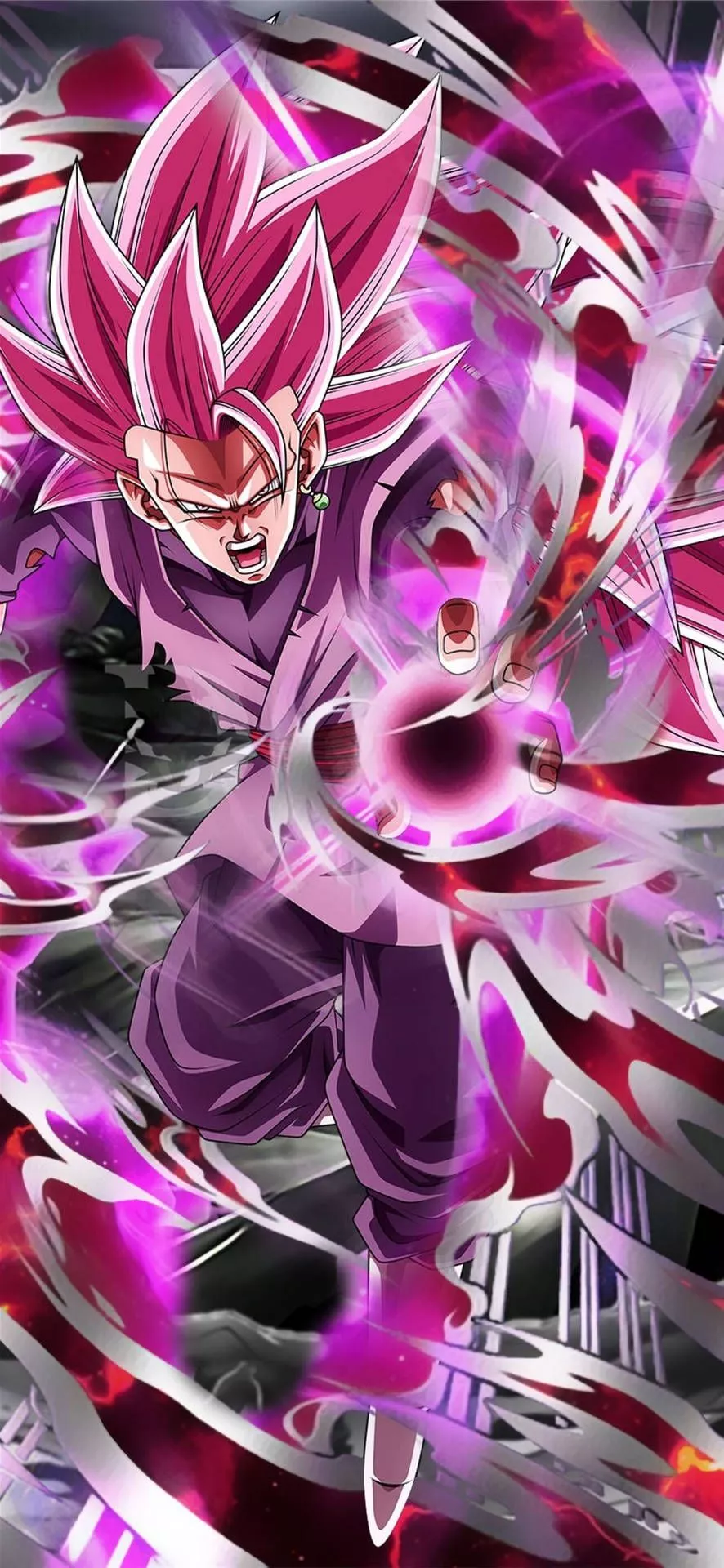 Black Goku Rose 4k With Energy Ball