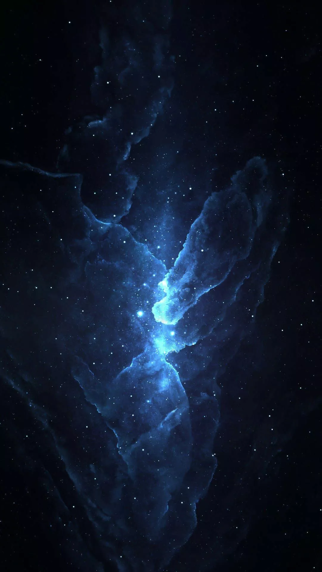 4k Phone Background Blue Stars In Space