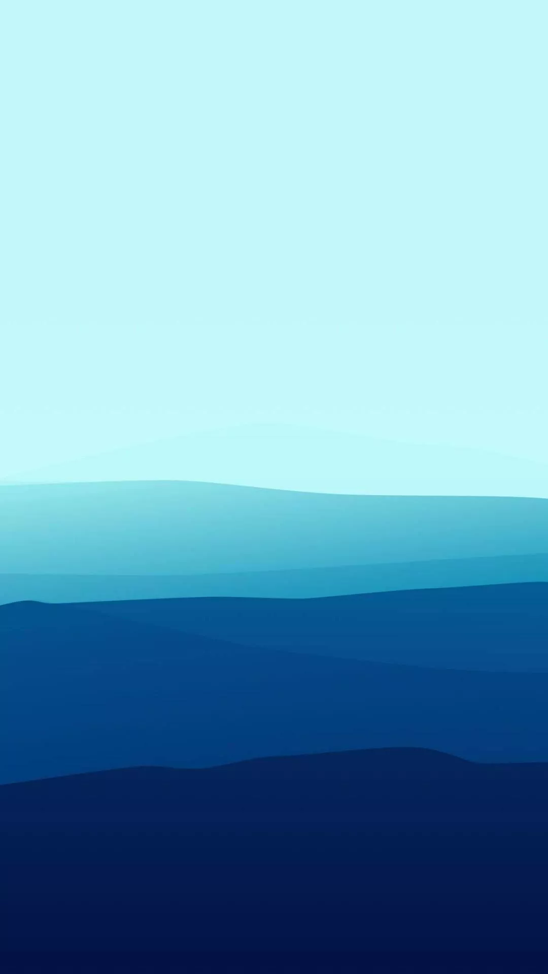 Light Blue Phone Gradient Mountains