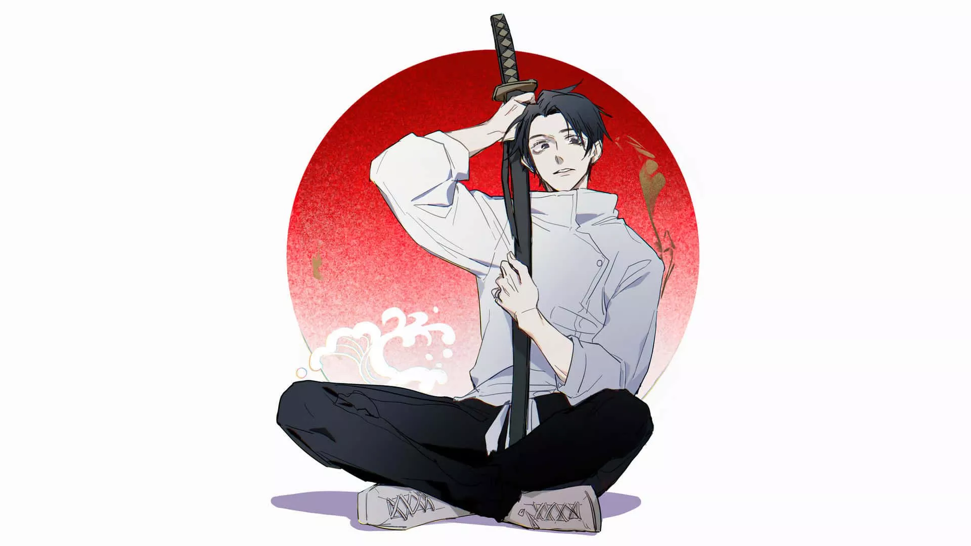 Download Yuta Okkotsu Sword Pose Anime Artwork Wallpaper