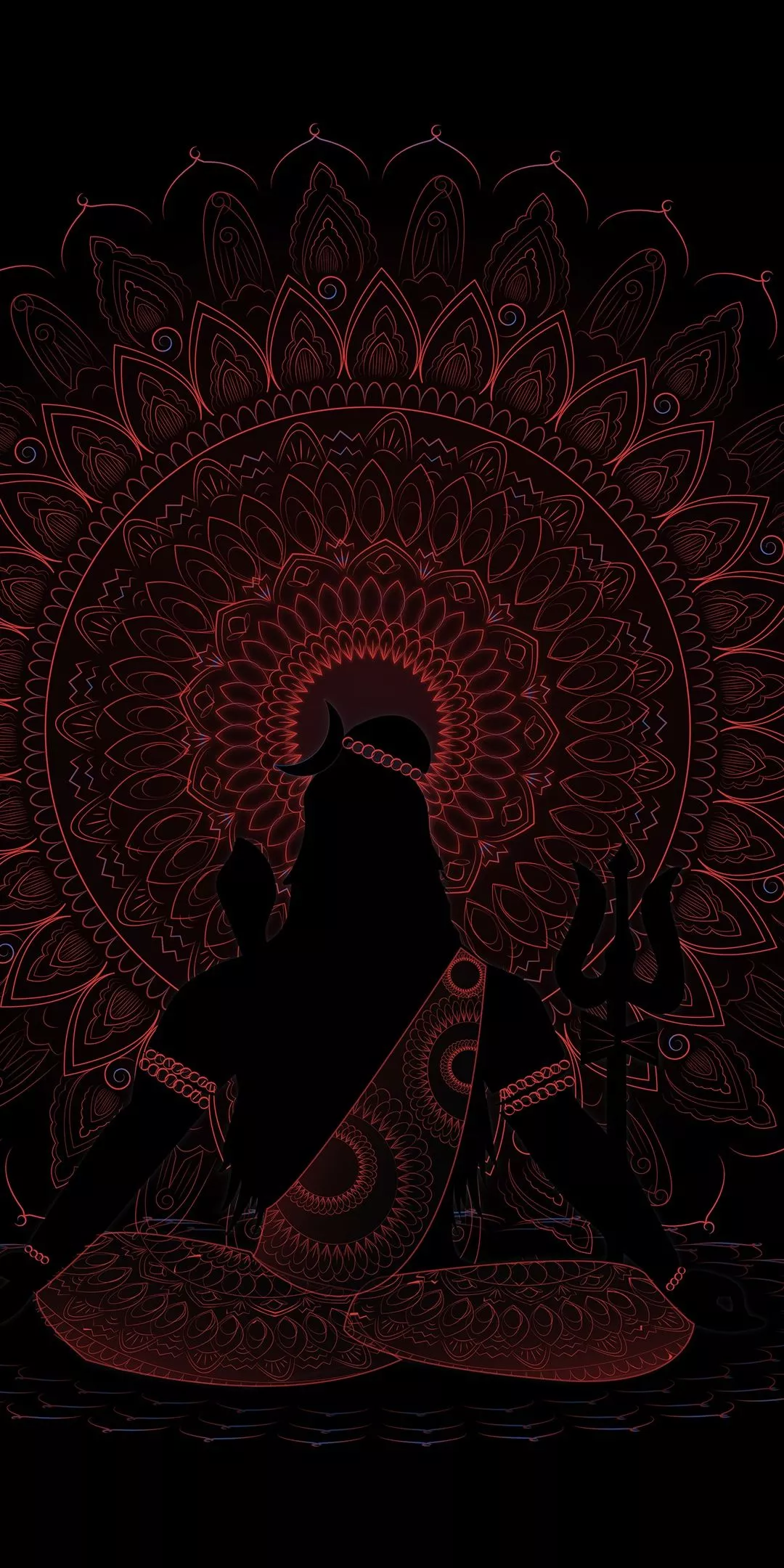 Lord Shiva Wallpaper 4K, AMOLED, Black background