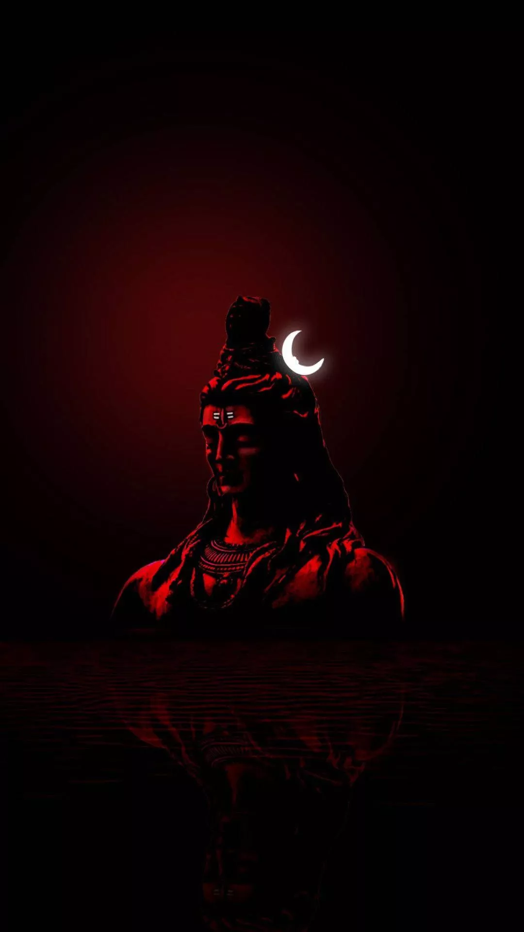 Download Bholenath HD Shiva Dark Red Theme Wallpaper