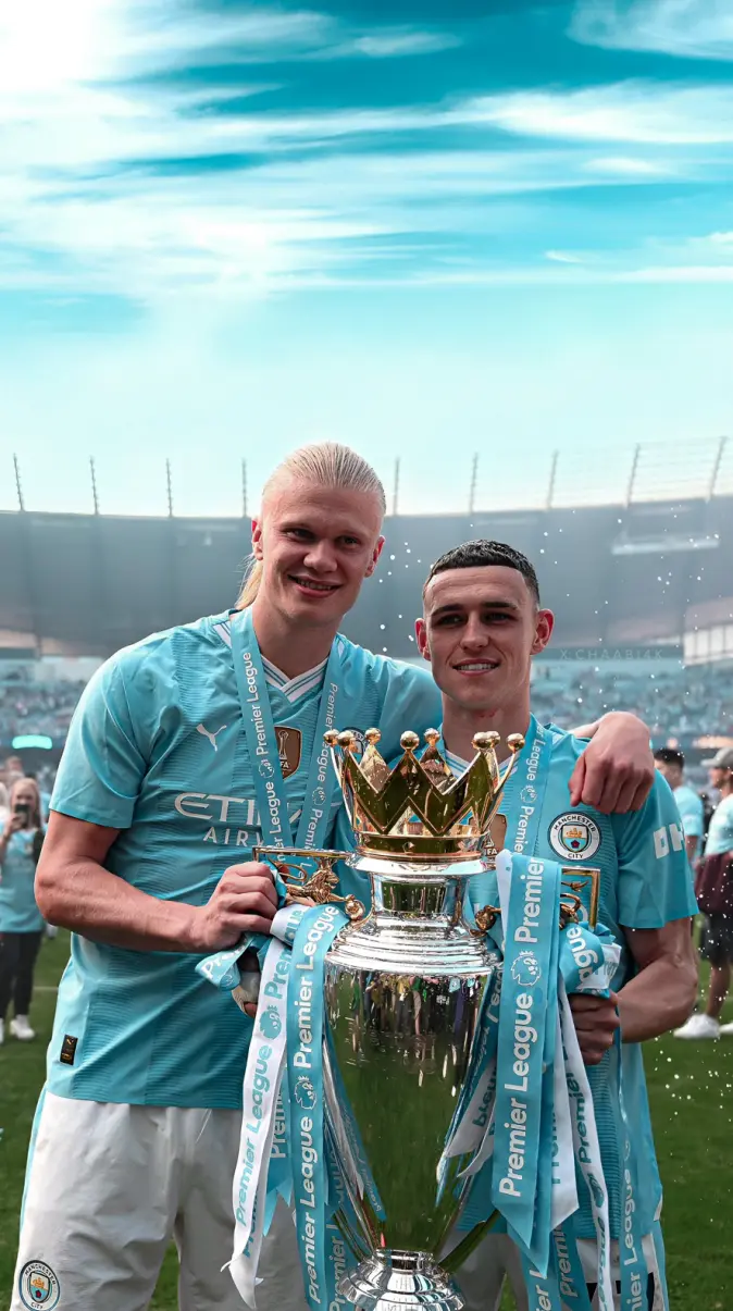 Erling Haaland Phil Foden Manchester