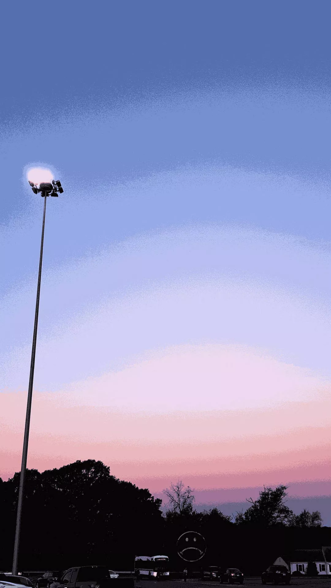 Aesthetic Phone Light Post Wallpaper