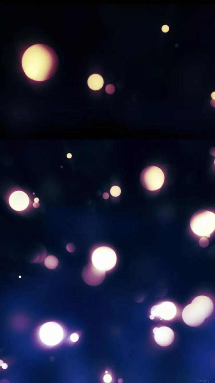 Wallpaper Yellow Bokeh Lights Free