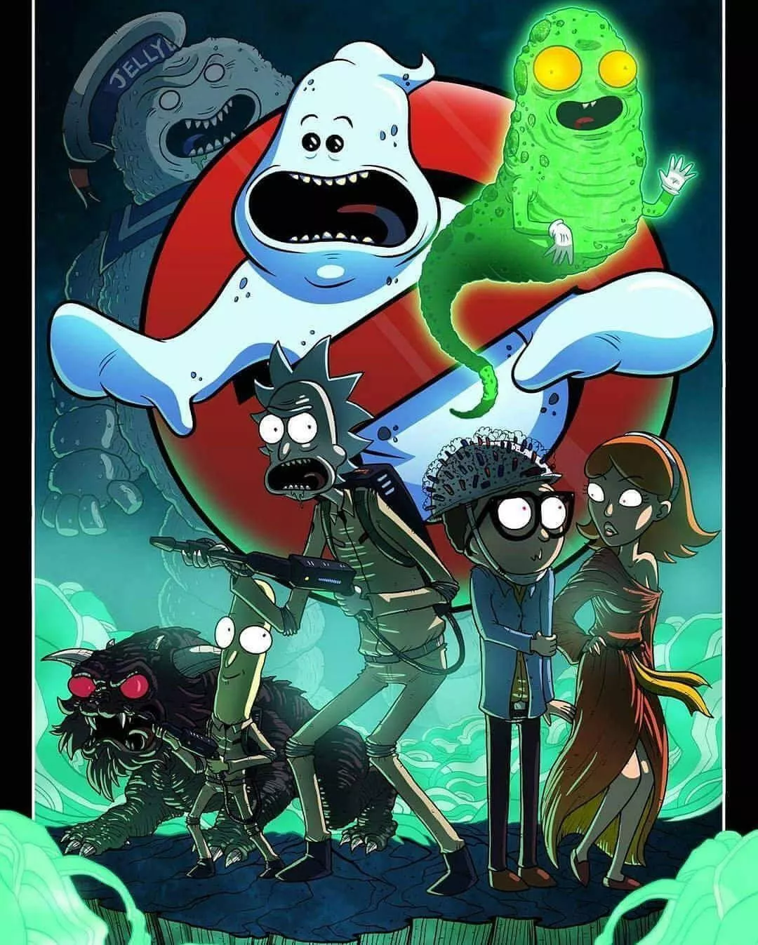 Ghostbusters X Rick And Morty Cool